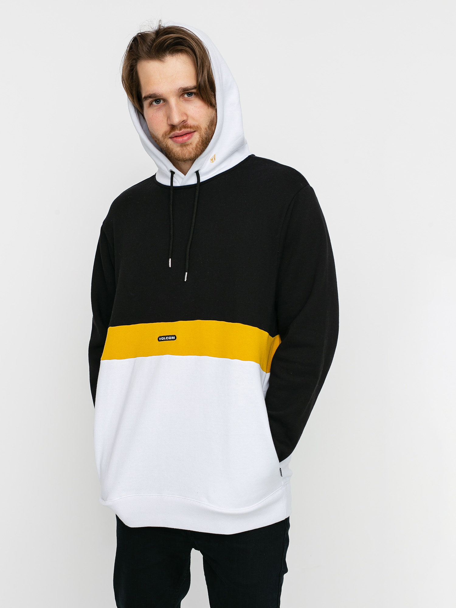 Bluza z kapturem Volcom Sngl Stn Div HD (white)