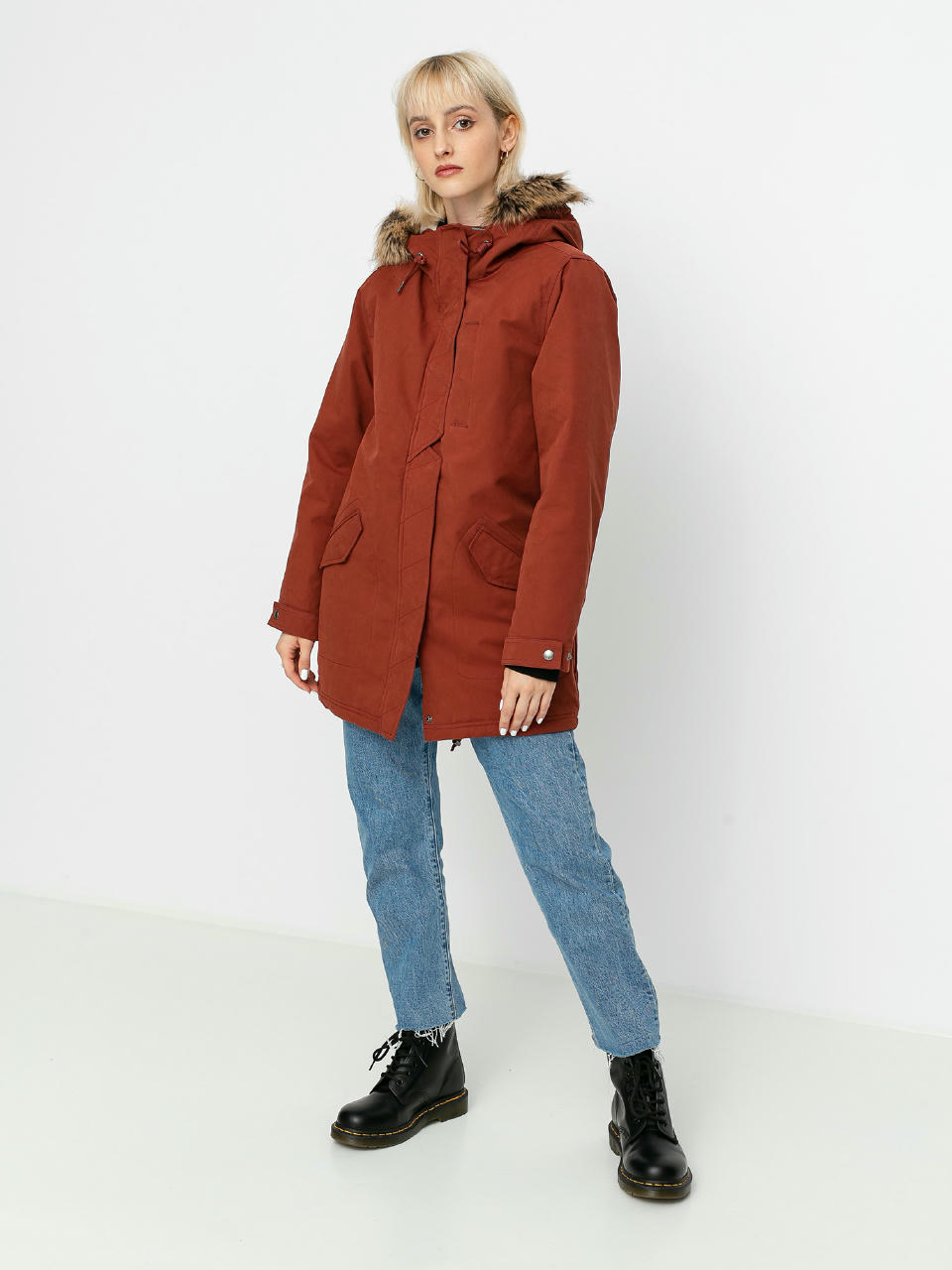 Kurtka Volcom Less Is More 5K Parka Wmn (brick)