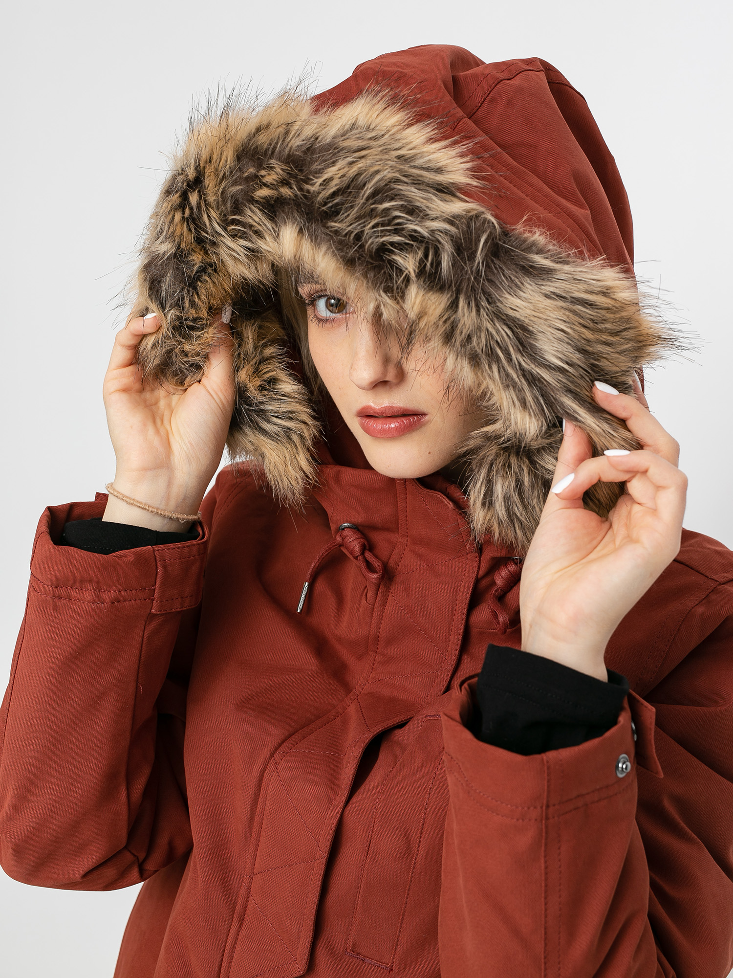 Kurtka Volcom Less Is More 5K Parka Wmn (brick)