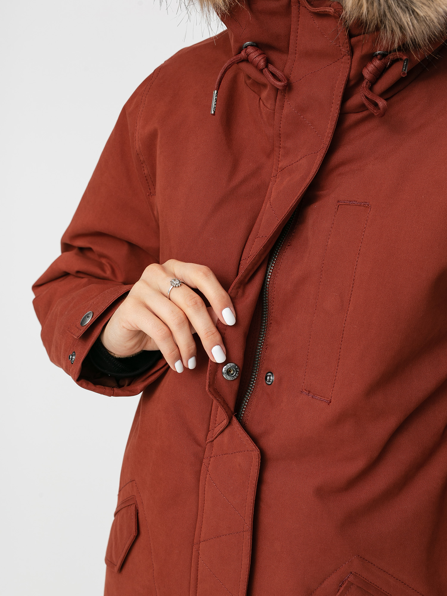 Kurtka Volcom Less Is More 5K Parka Wmn (brick)