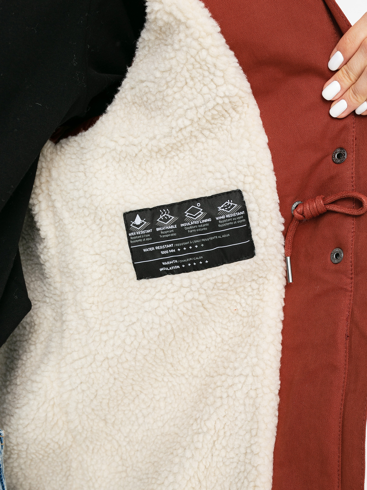Kurtka Volcom Less Is More 5K Parka Wmn (brick)