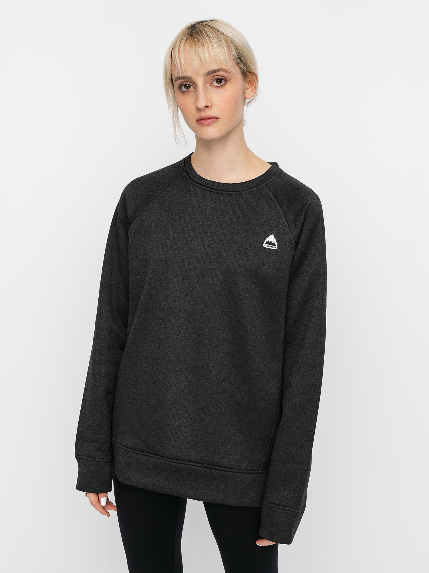 Damska Bluza aktywna Burton Oak (true black heather)
