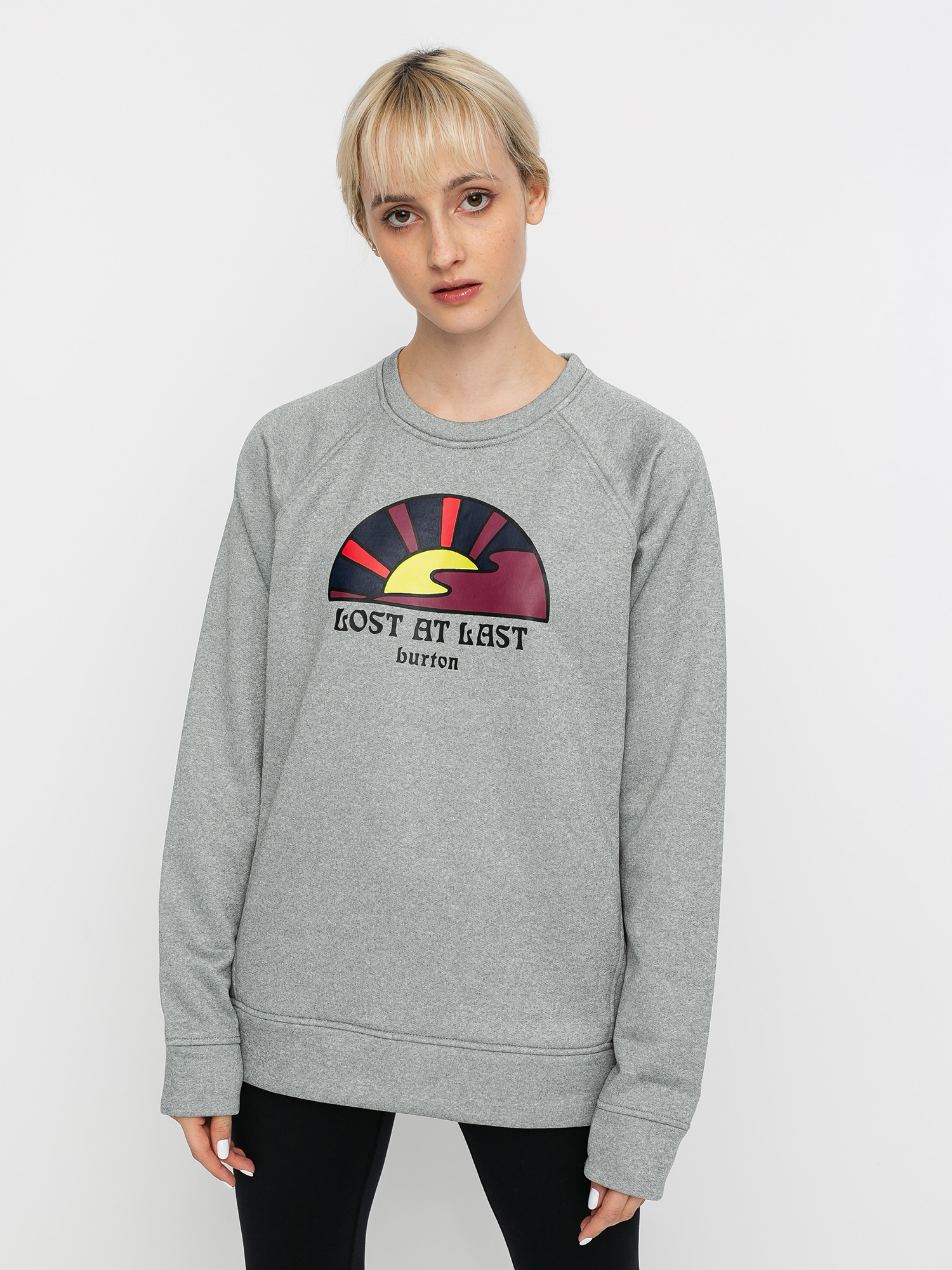 Damska Bluza aktywna Burton Oak (gray heather)