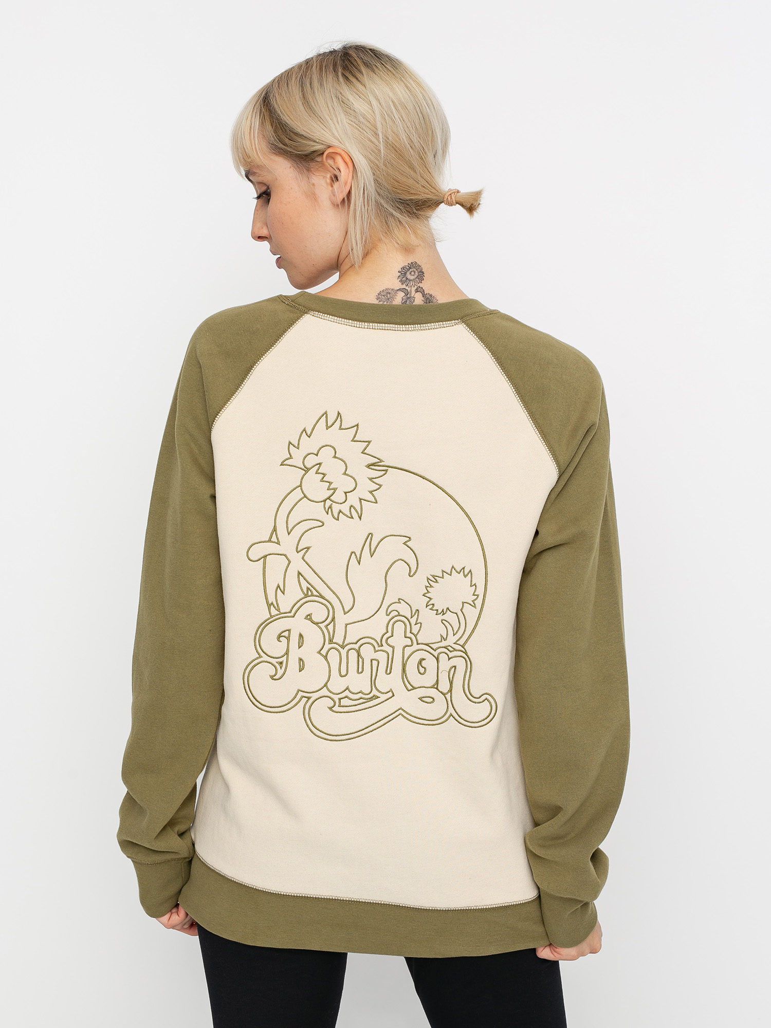 Bluza Burton Keeler Wmn (creme brulee/martini olive)