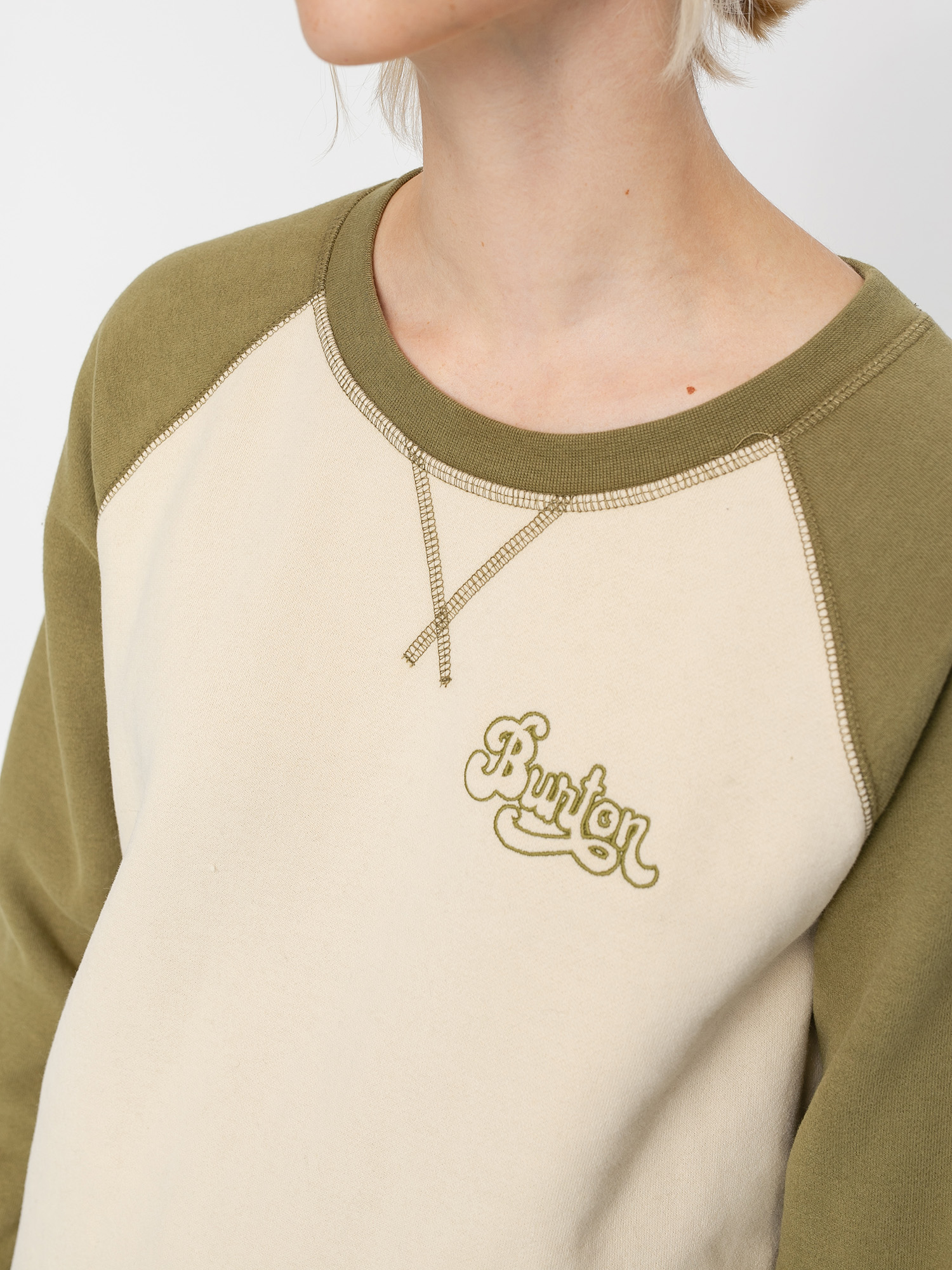Bluza Burton Keeler Wmn (creme brulee/martini olive)