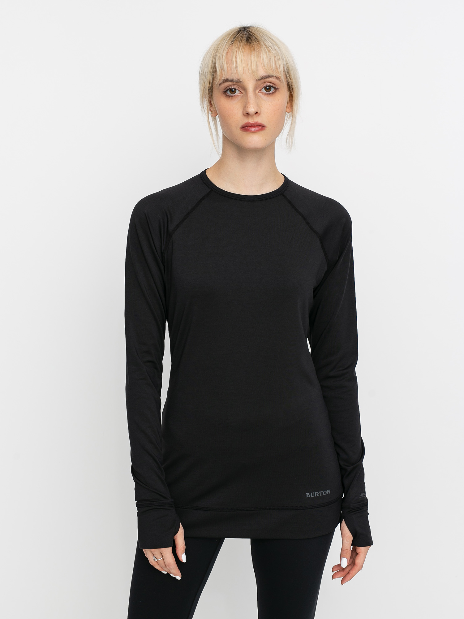 Damski Longsleeve aktywny Burton Lightweight X Base Layer Crew (true black)