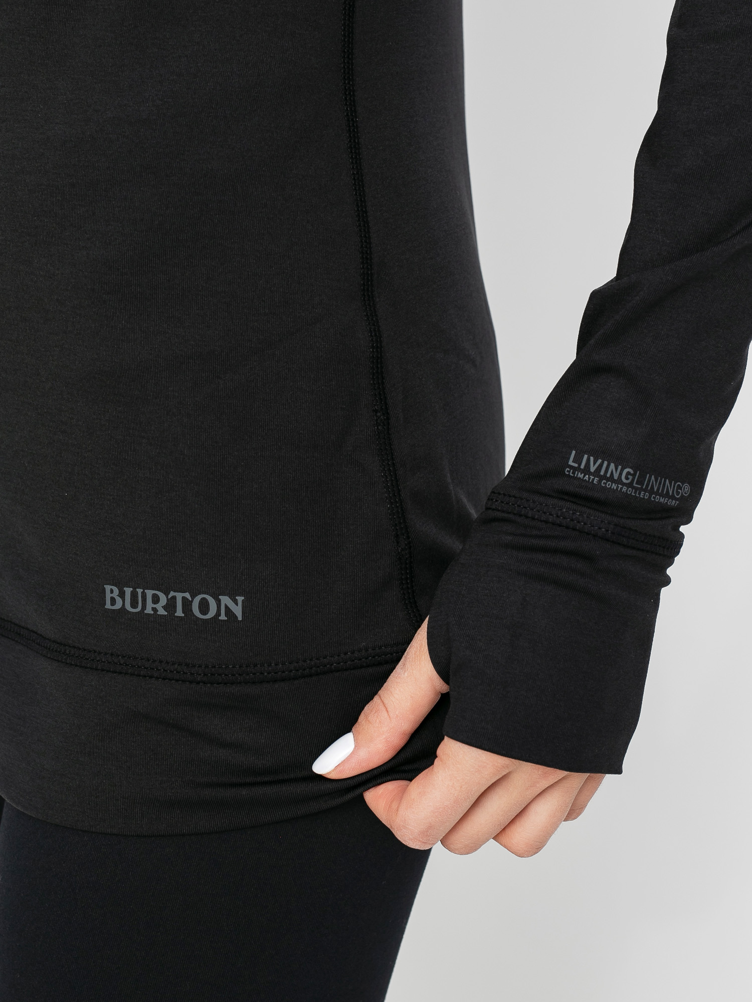 Damski Longsleeve aktywny Burton Lightweight X Base Layer Crew (true black)