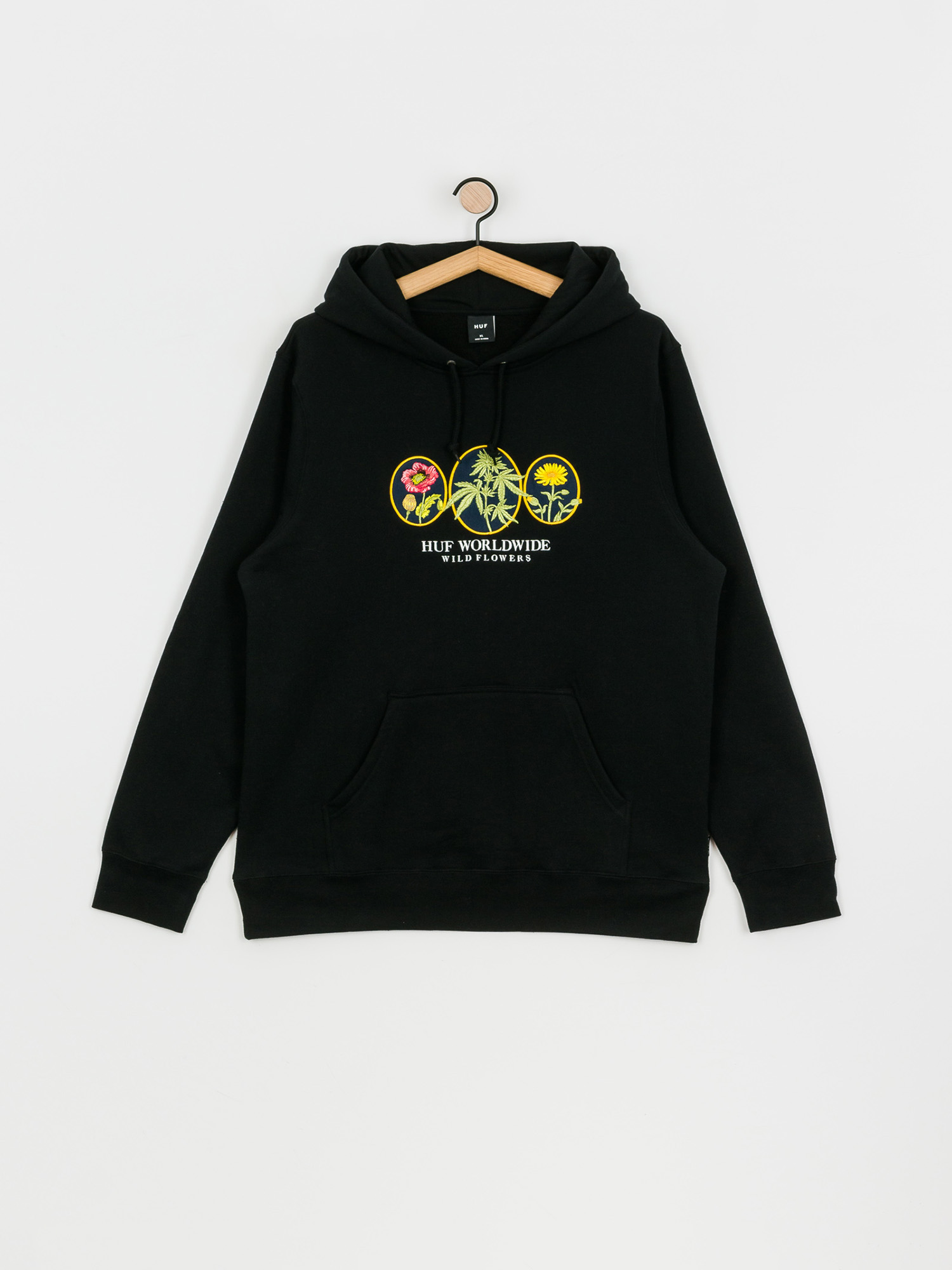 Bluza z kapturem HUF Wild Flowers 2 HD (black)