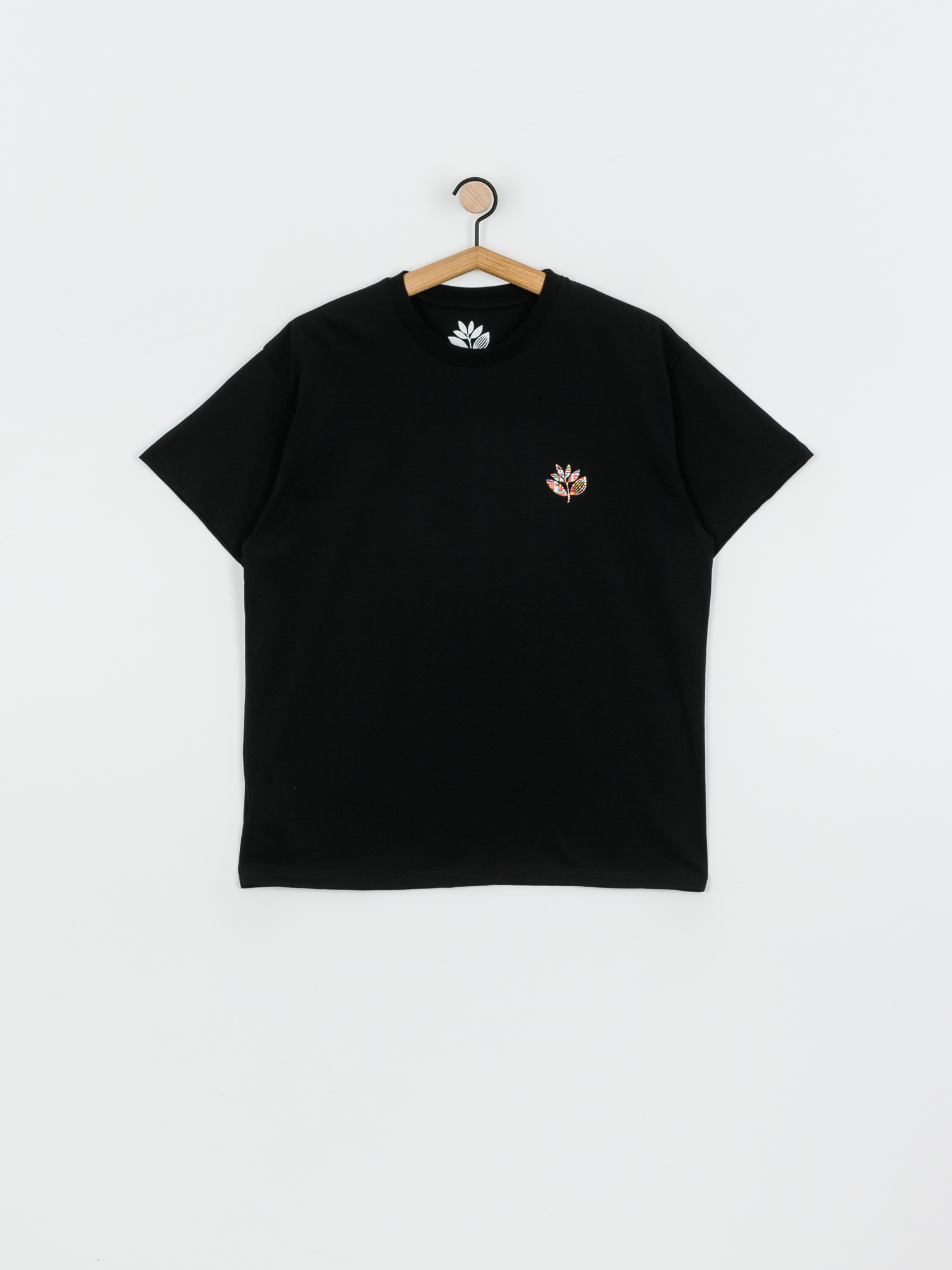 T-shirt Magenta Plant Flag (black)