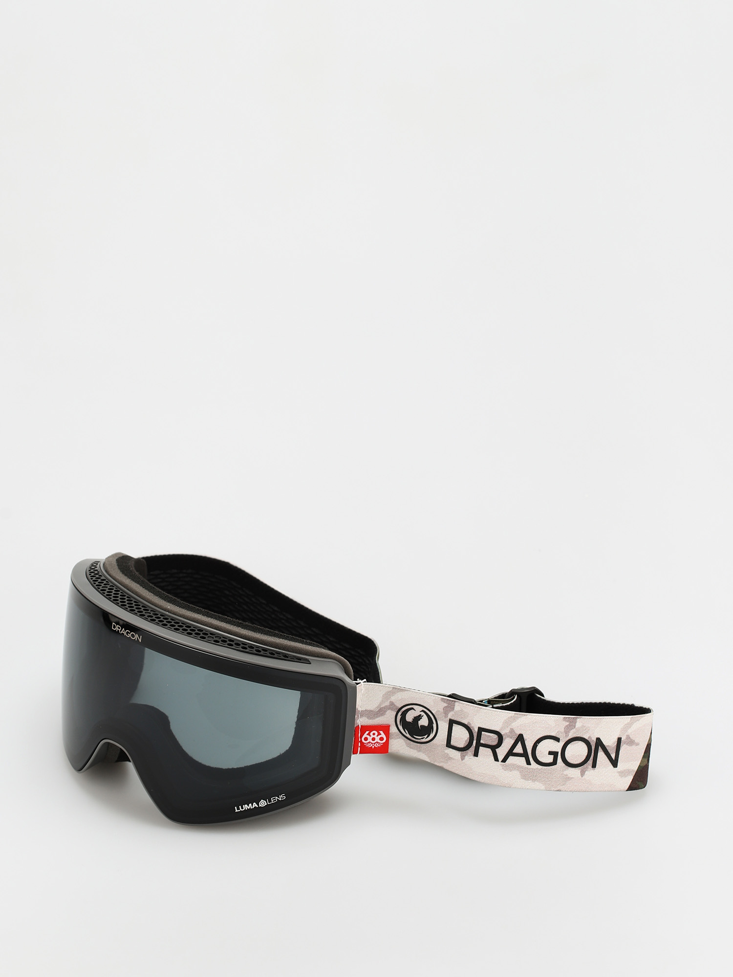 Gogle Dragon PXV (686 camo/ll dark smoke/ll rose)