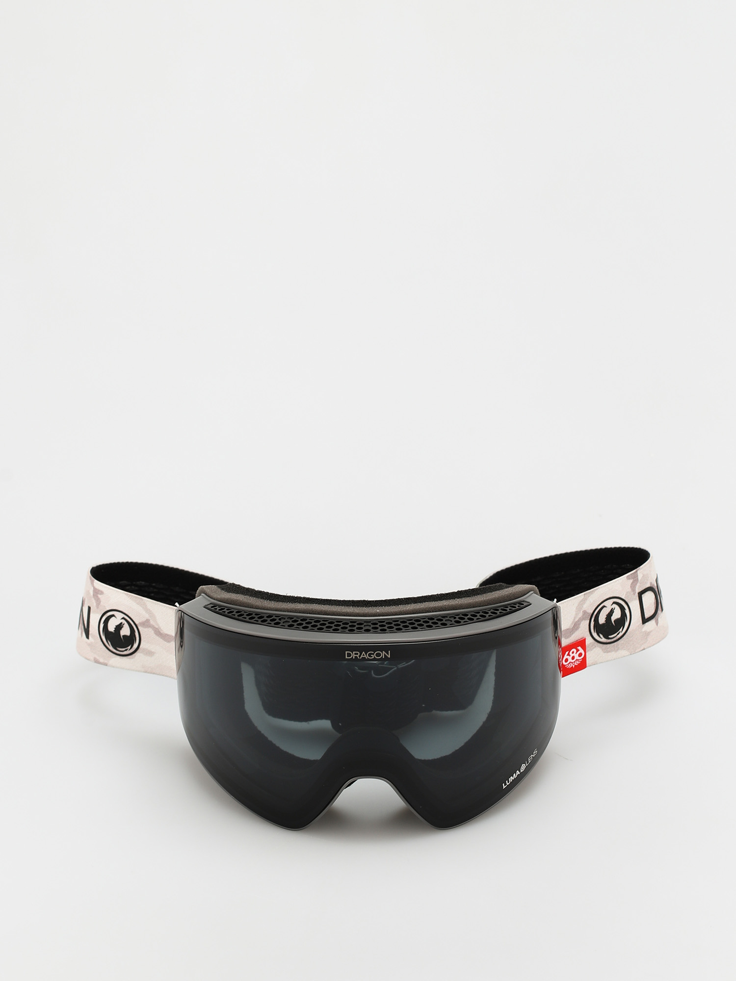 Gogle Dragon PXV (686 camo/ll dark smoke/ll rose)