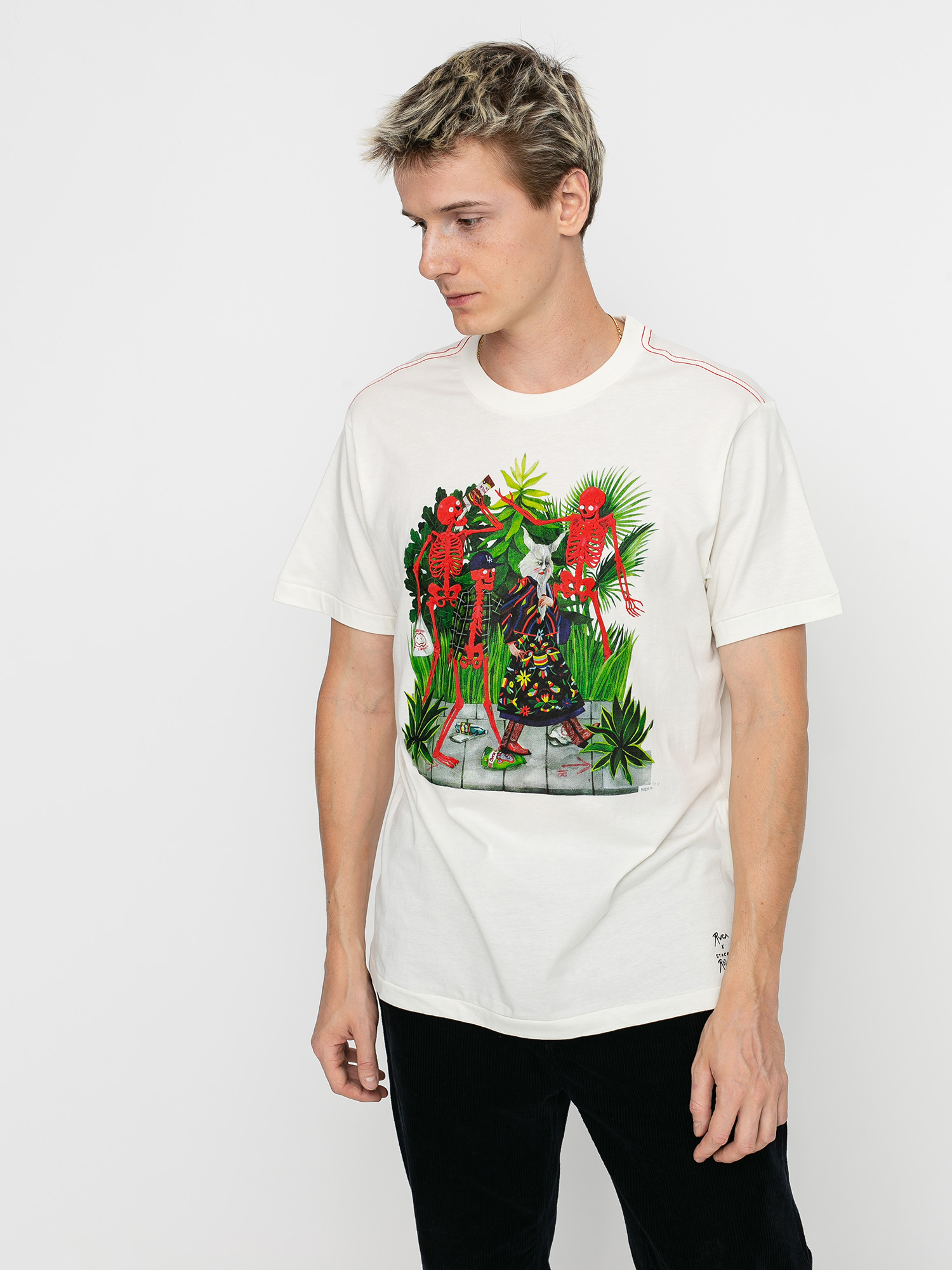 T-shirt RVCA Bone Boys (antique white)