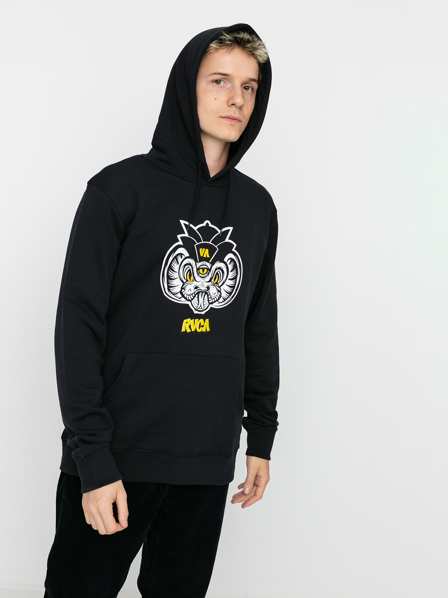 Bluza z kapturem RVCA Roberto Snake HD (black)
