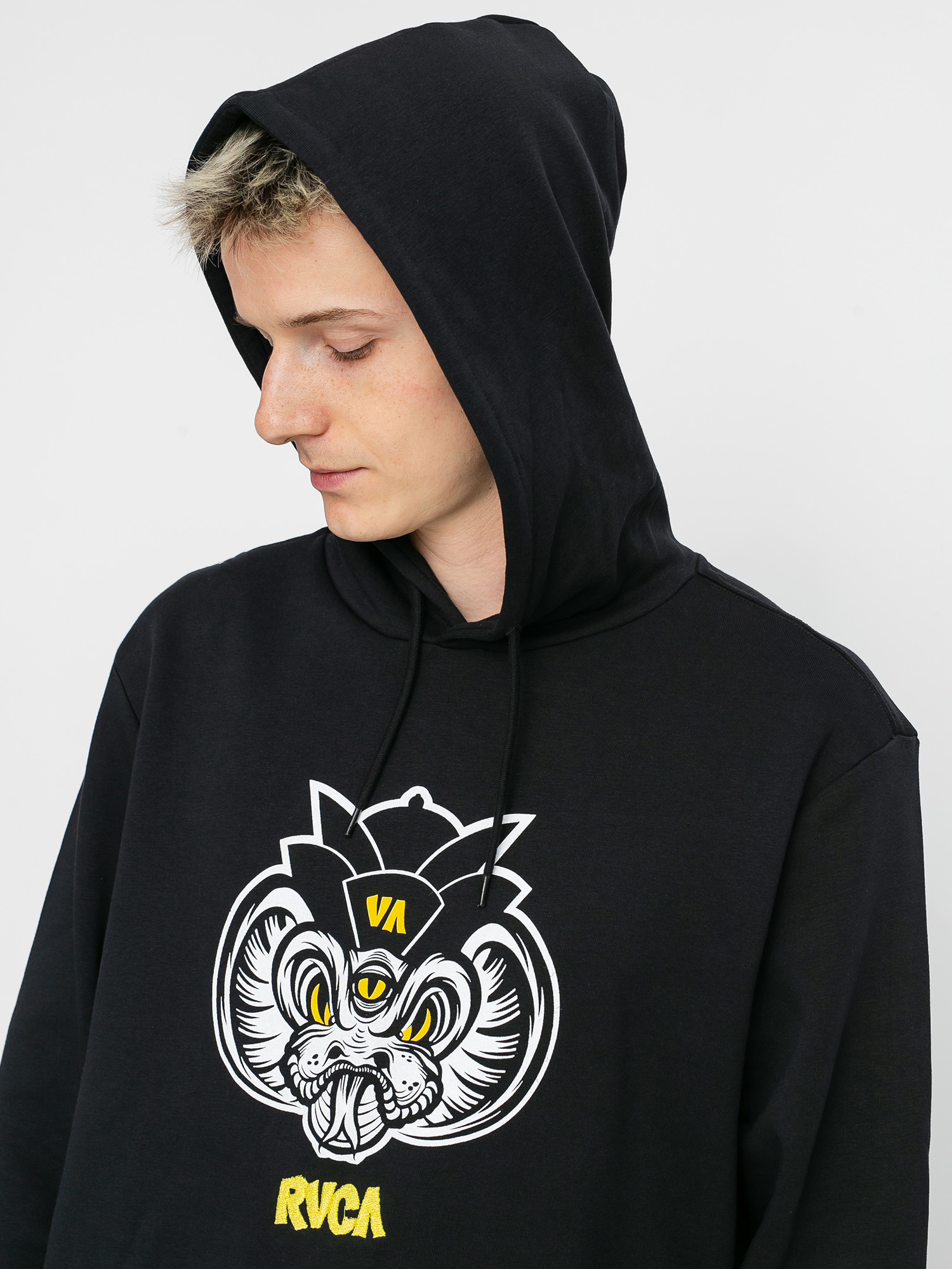 Bluza z kapturem RVCA Roberto Snake HD (black)