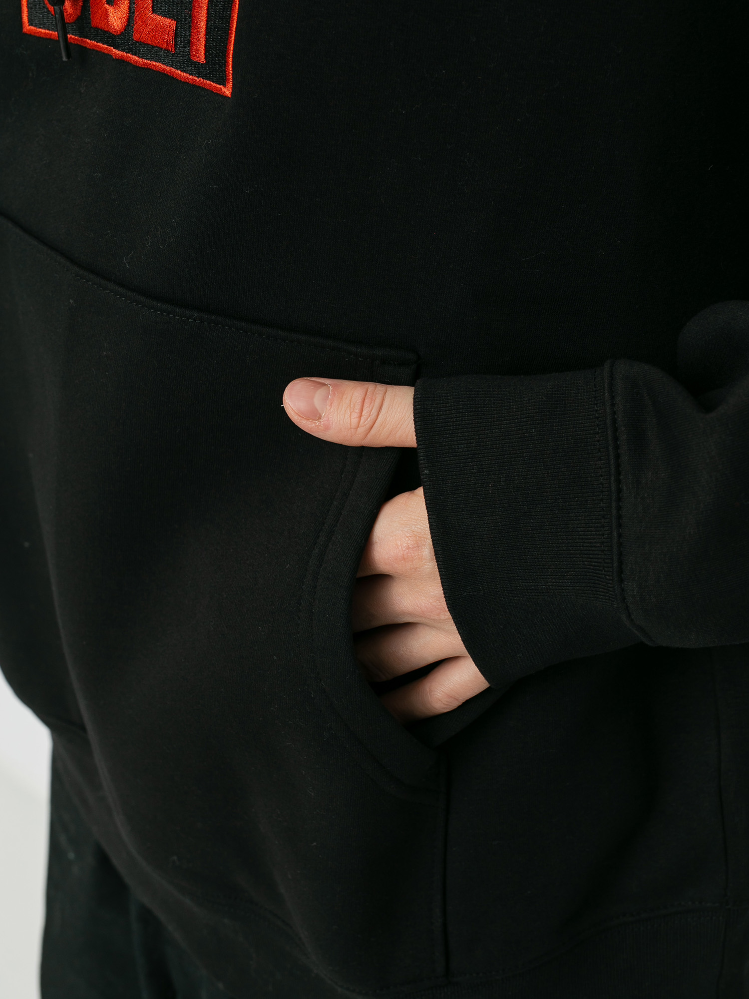 Bluza z kapturem OBEY Stack HD (black)