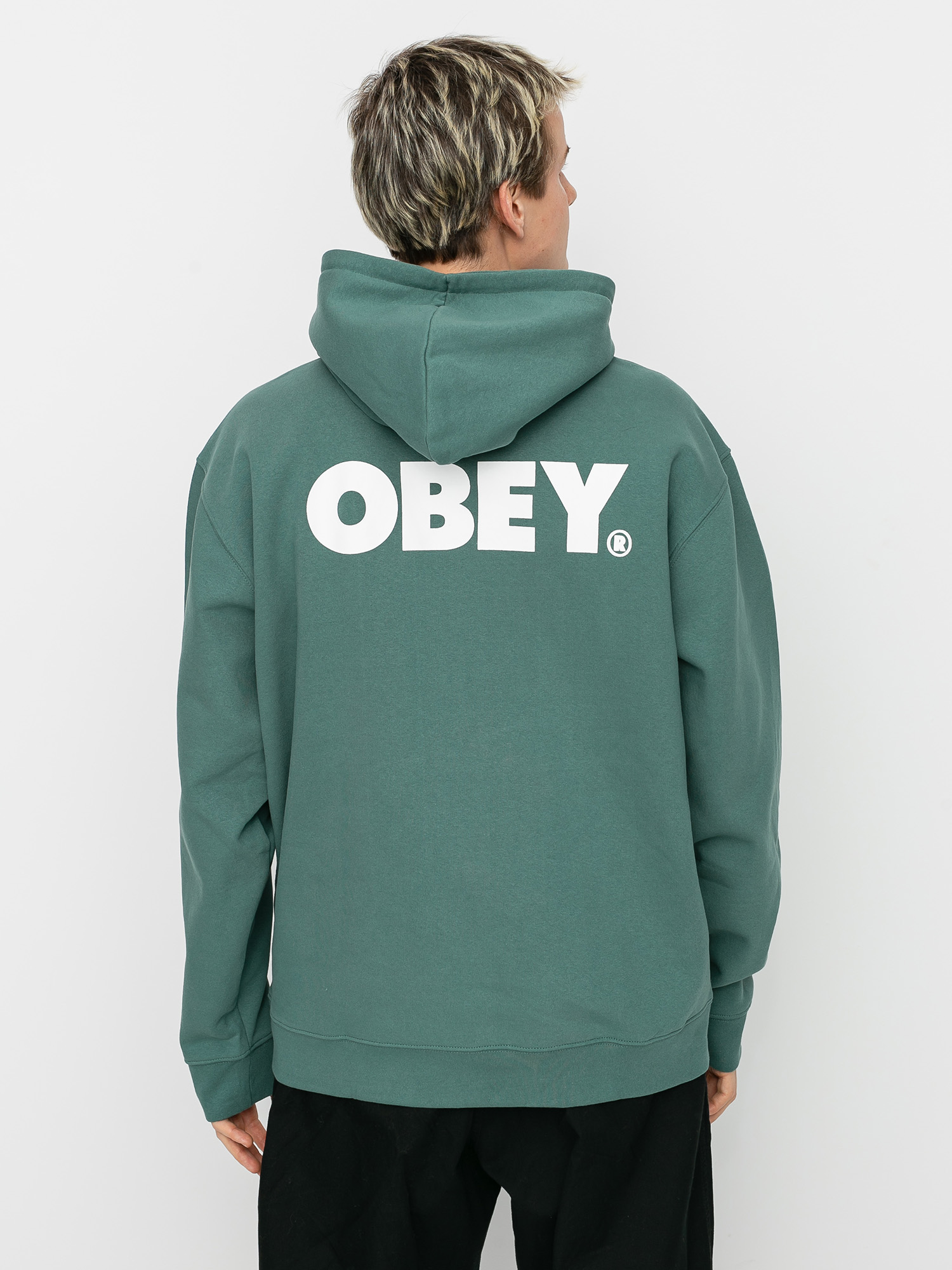 Bluza z kapturem OBEY Obey Bold HD (mallard green)