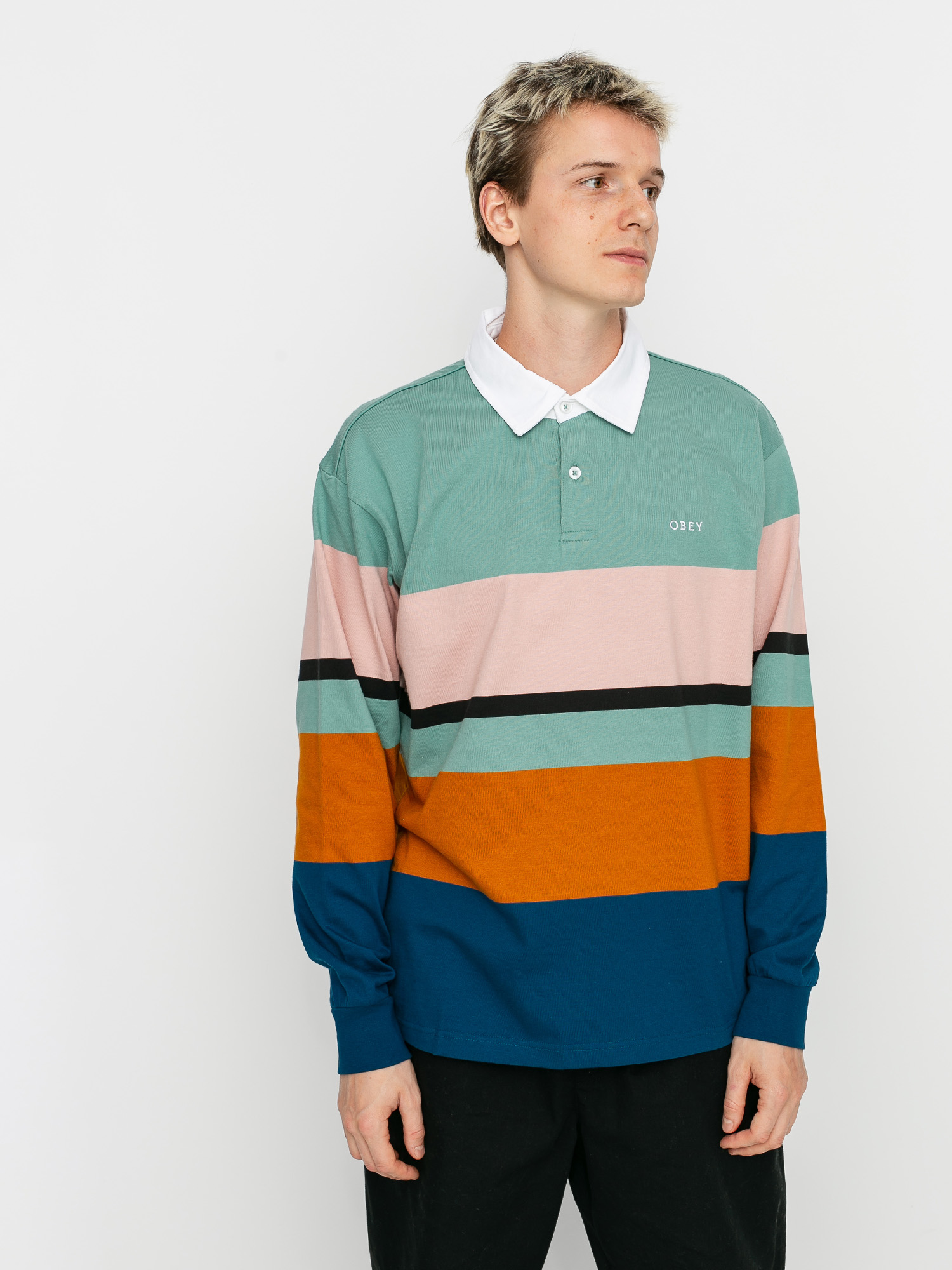 Polo OBEY Benny (oil blue multi)