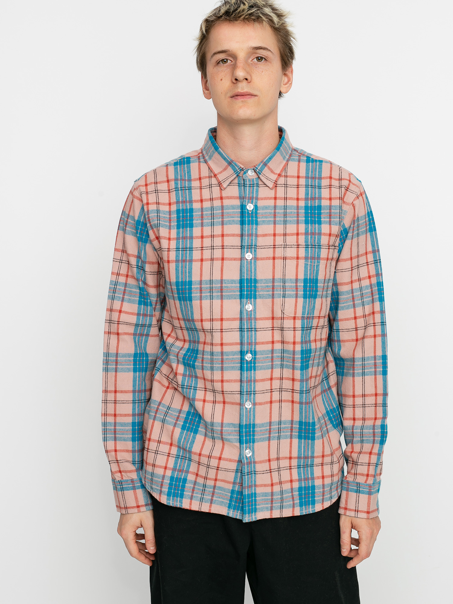 Koszula OBEY Lester (pink multi)