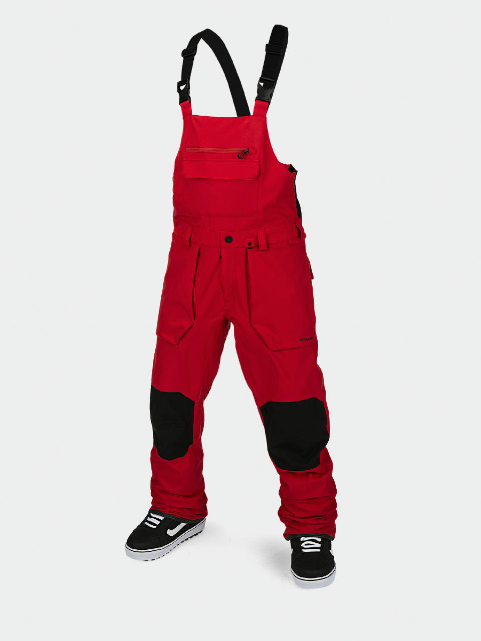 Męskie Spodnie snowboardowe Volcom Roan Bib Overall (red)