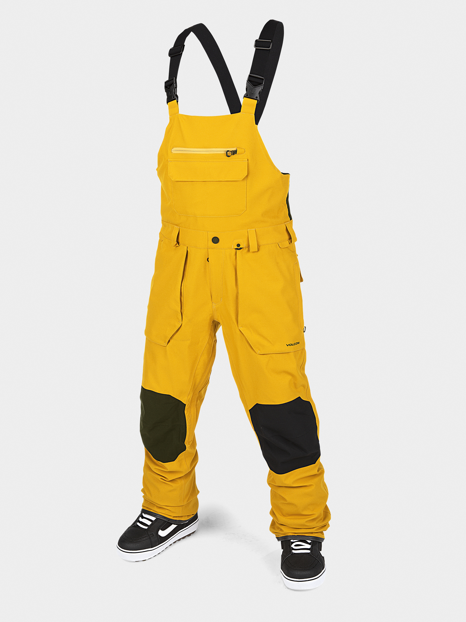 Męskie Spodnie snowboardowe Volcom Roan Bib Overall (resin gold)