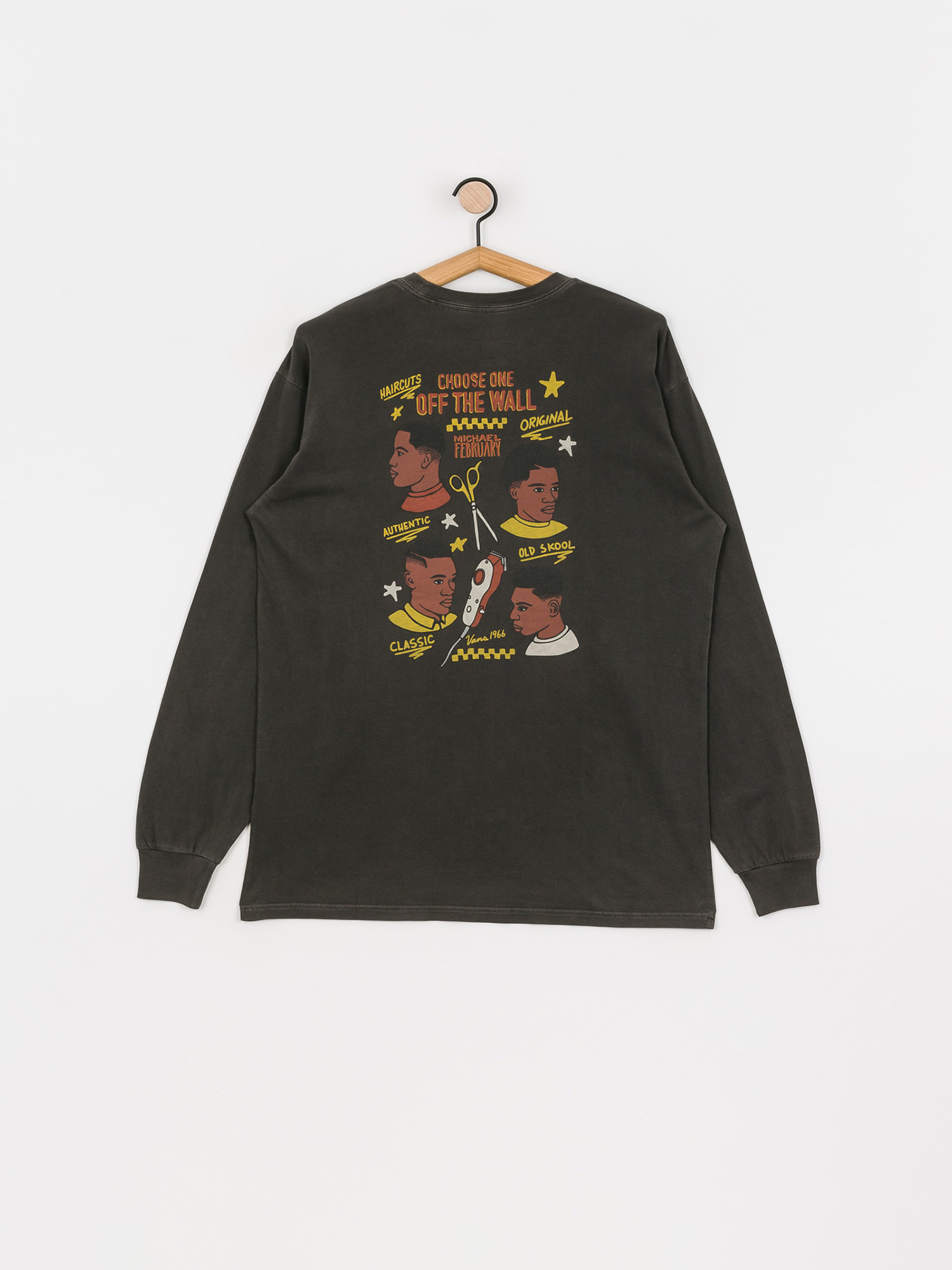 Longsleeve Vans Mikey February (overdye black)