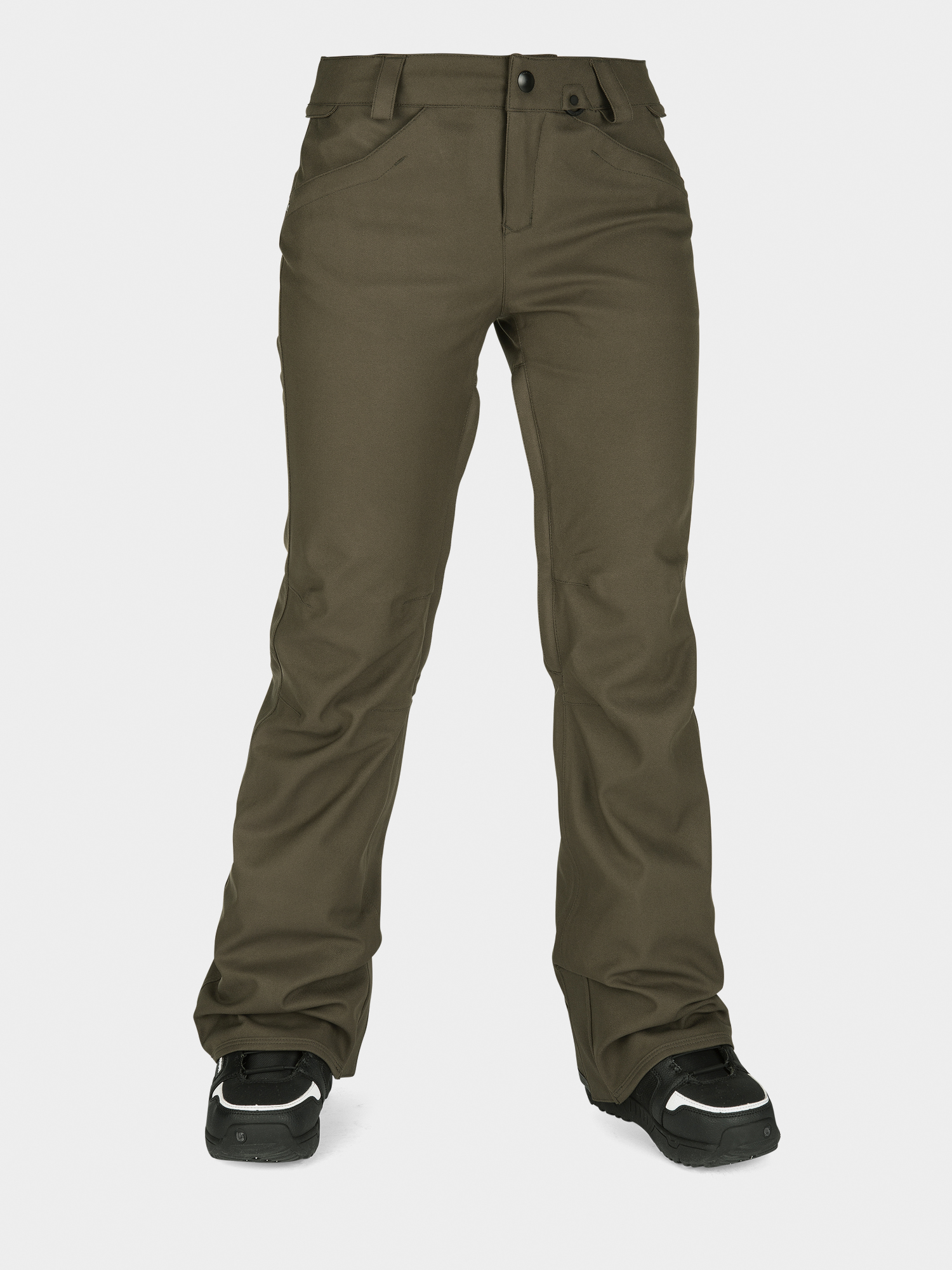 Damskie Spodnie snowboardowe Volcom Species Stretch (black military)
