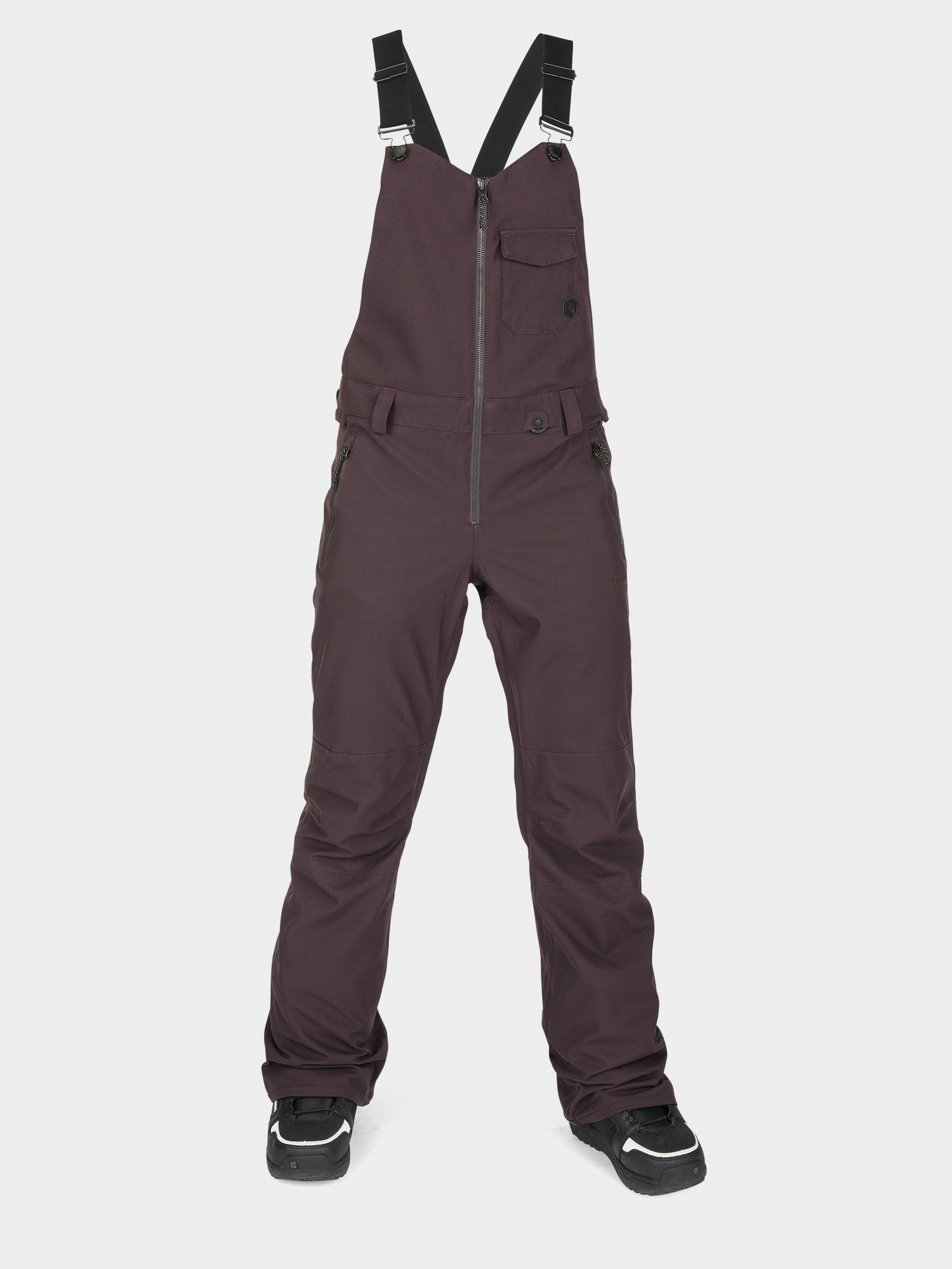 Damskie Spodnie snowboardowe Volcom Swift Bib Overall (black red)