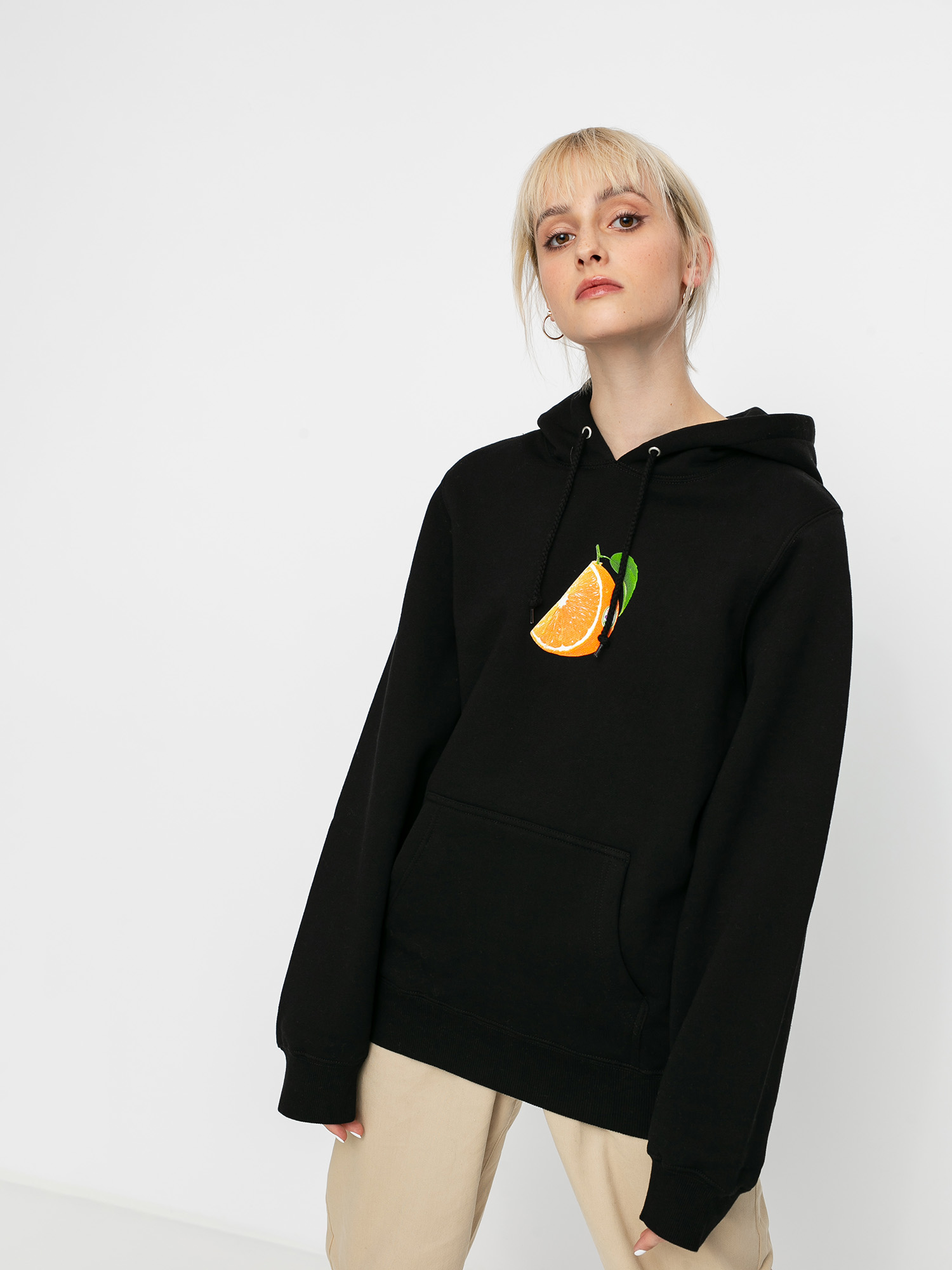 Bluza z kapturem Stussy Orange Slice HD Wmn (black)