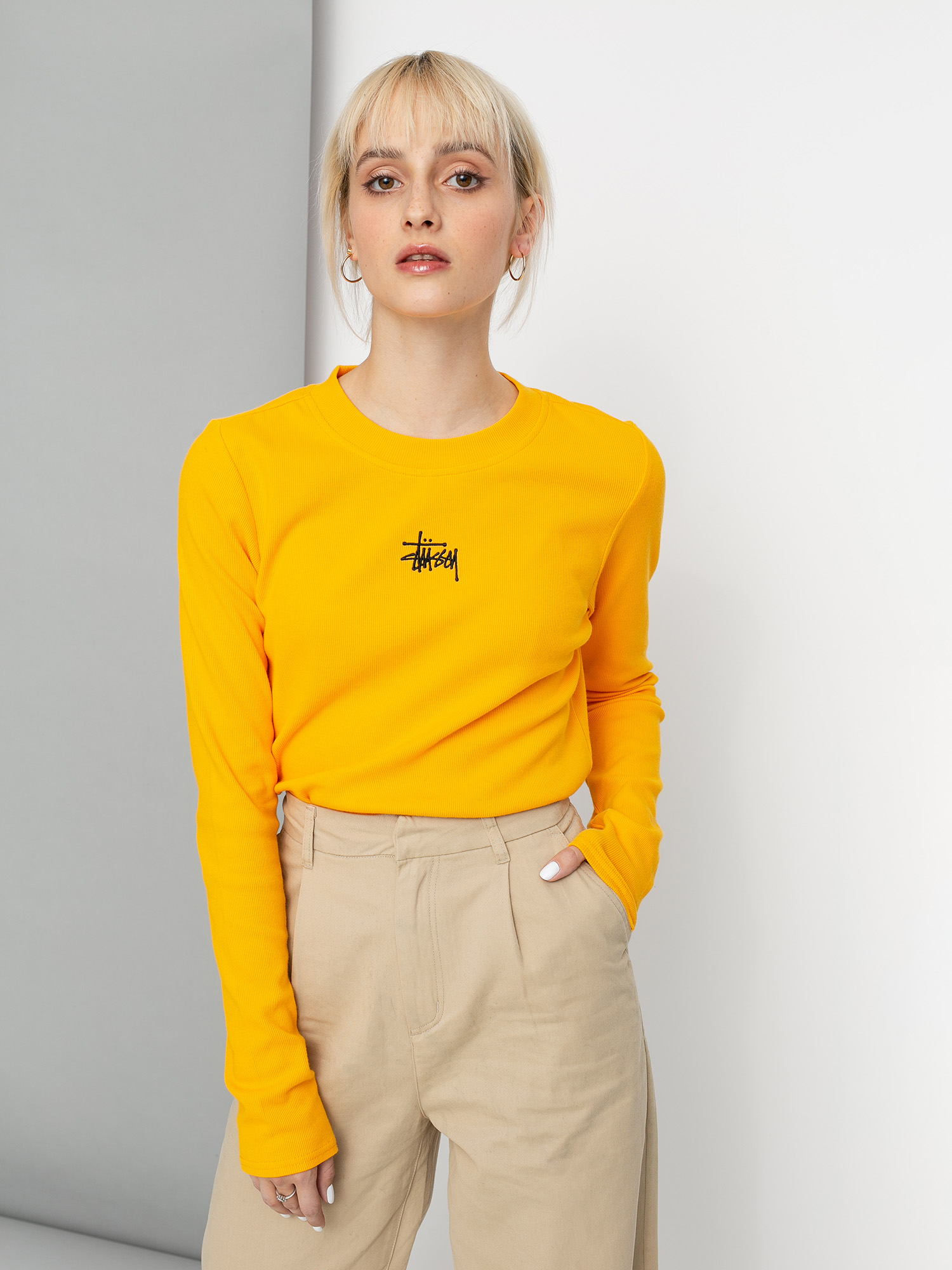 Longsleeve Stussy Baby Rib Wmn (orange)