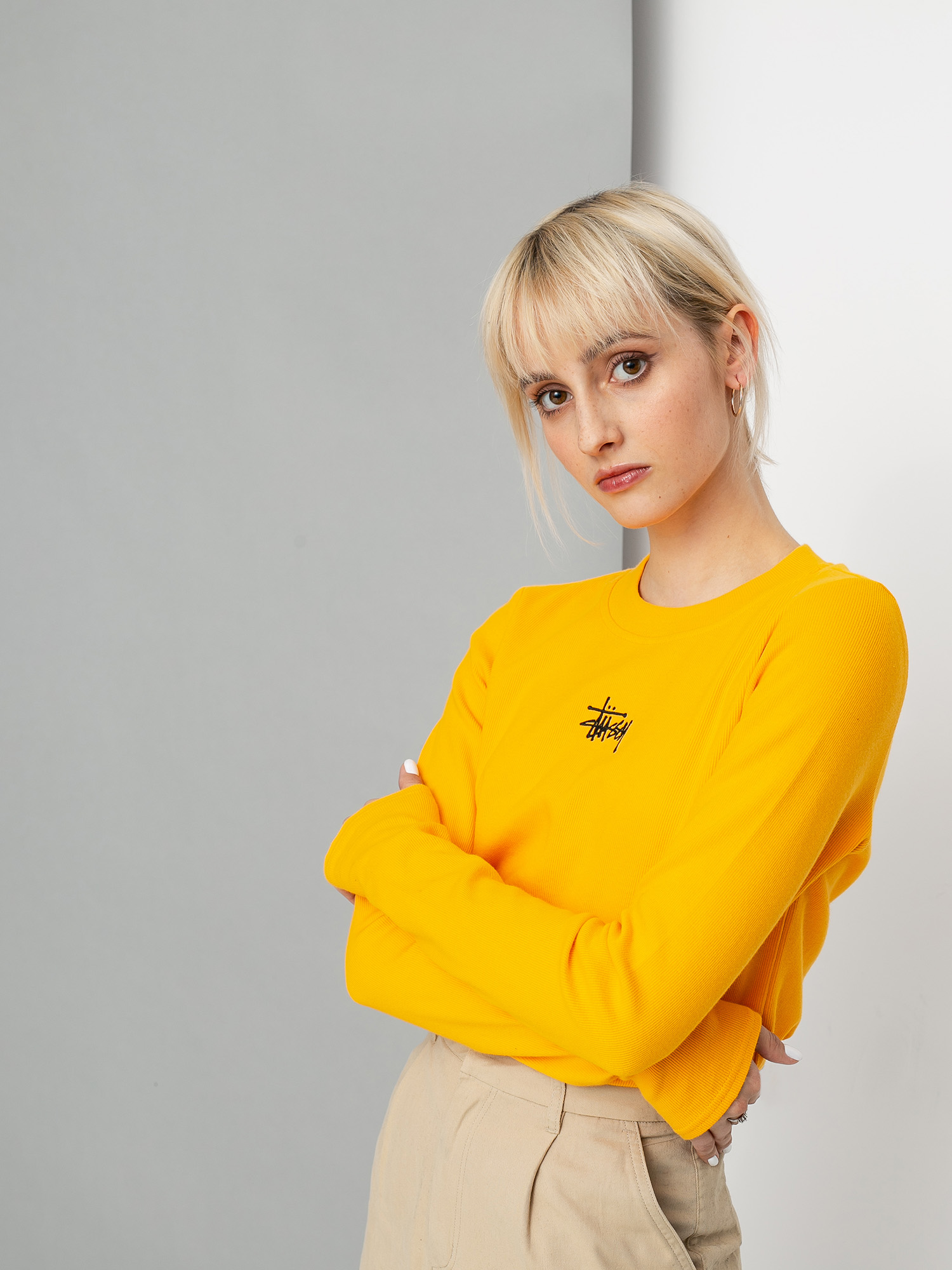 Longsleeve Stussy Baby Rib Wmn (orange)