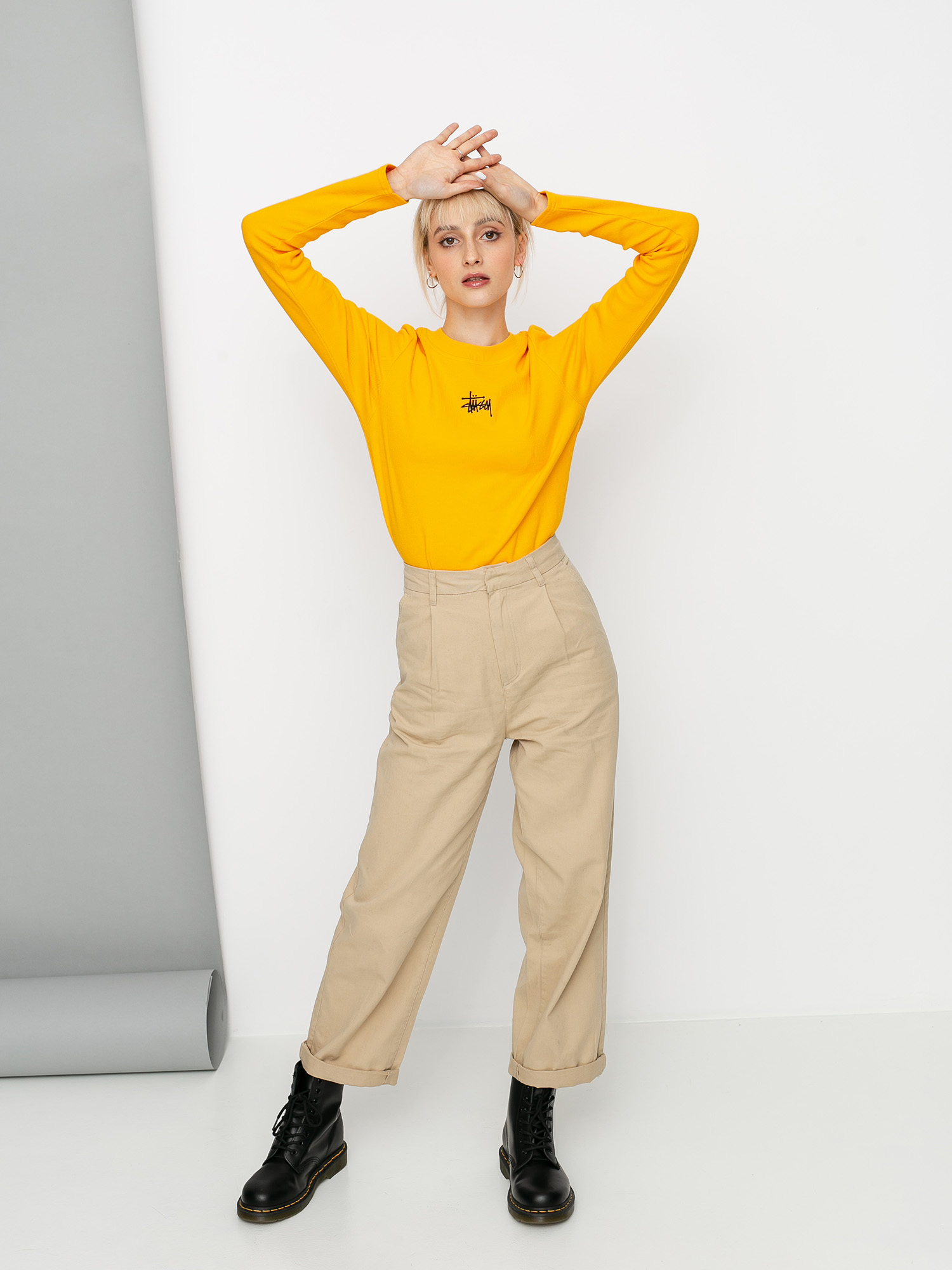 Longsleeve Stussy Baby Rib Wmn (orange)