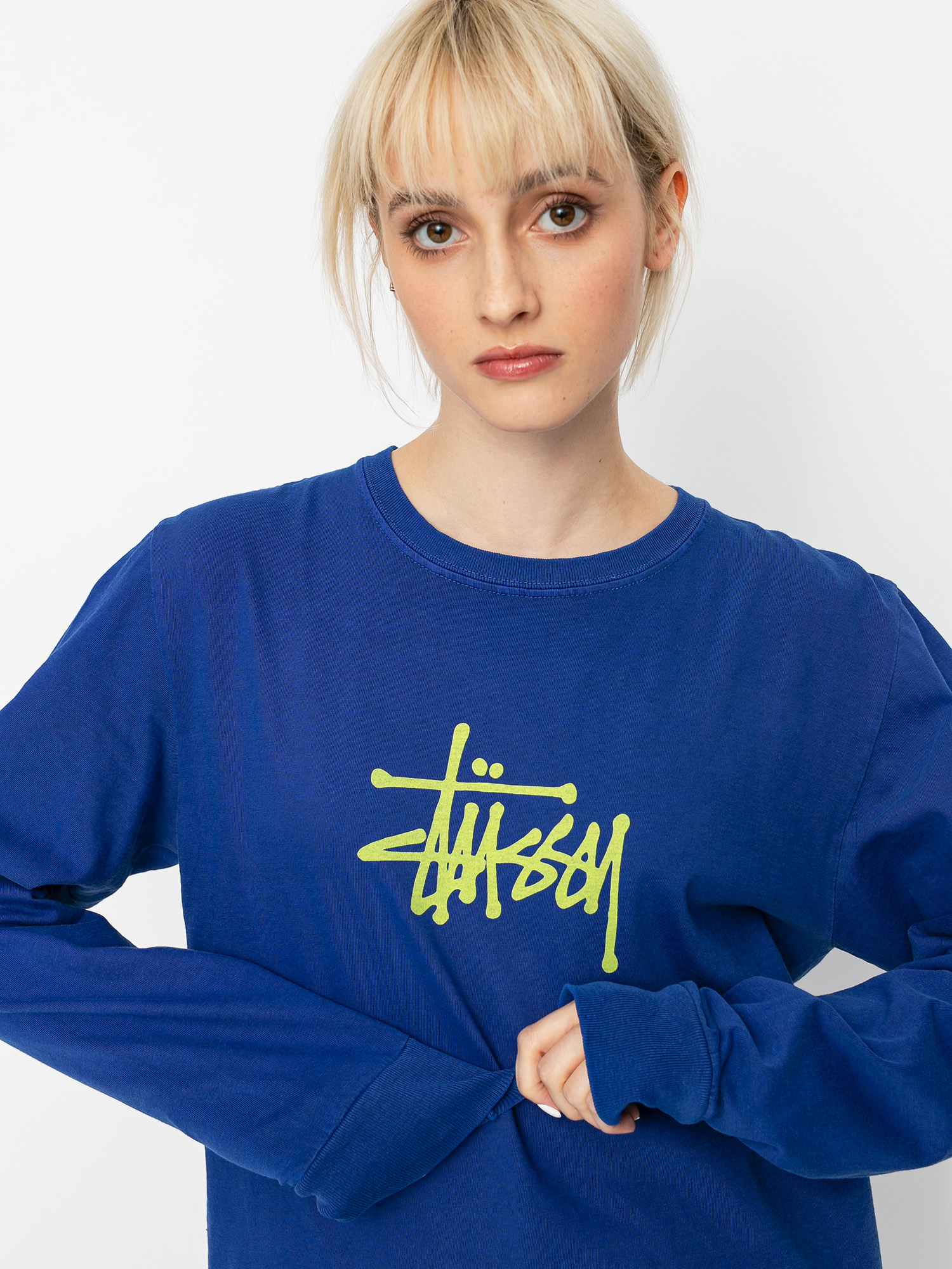 Longsleeve Stussy Basic Stussy Wmn (dark blue)