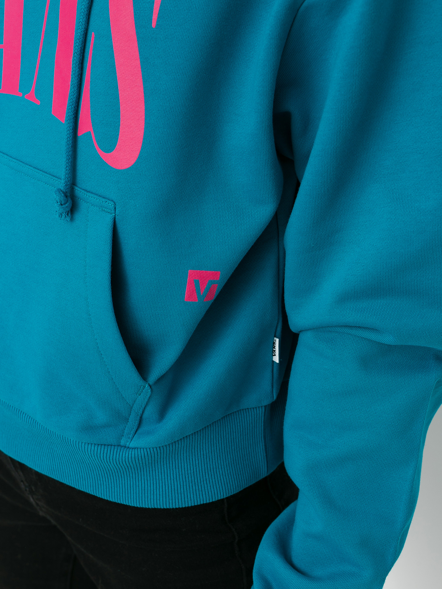 Bluza z kapturem Vans Kaye Crop HD Wmn (enamel blue)