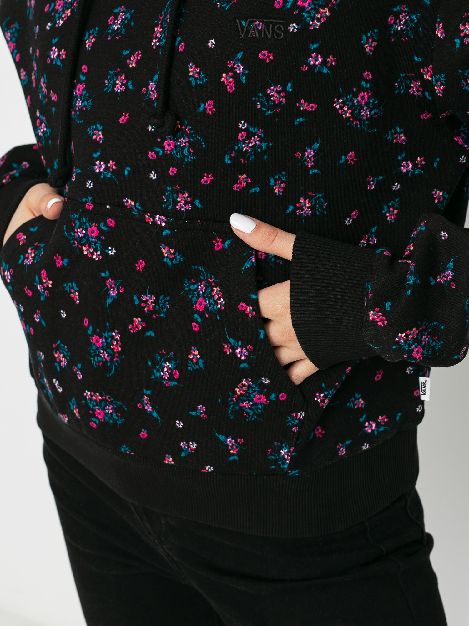 Bluza z kapturem Vans Beauty Floral HD Wmn (black)