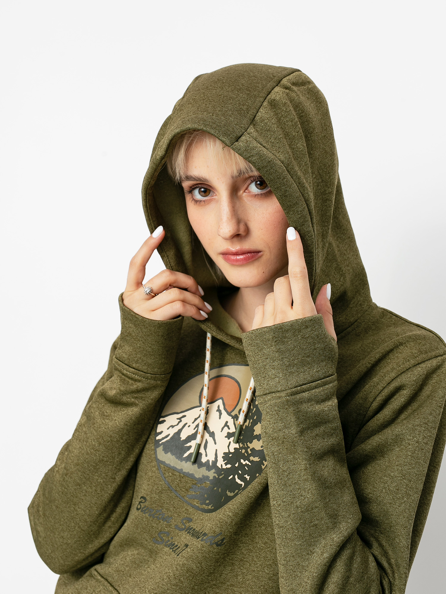 Damska Bluza aktywna Burton Oak HD (martini olive heather)
