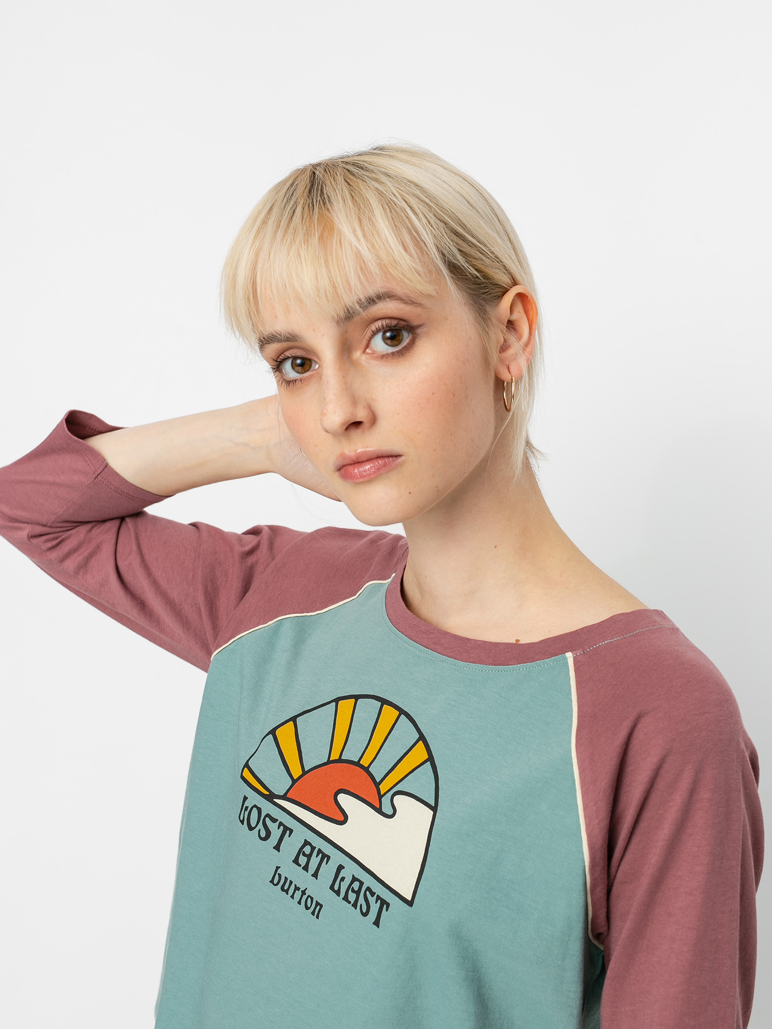 Longsleeve Burton Ashmore Raglan Wmn (trellis/rose brown)