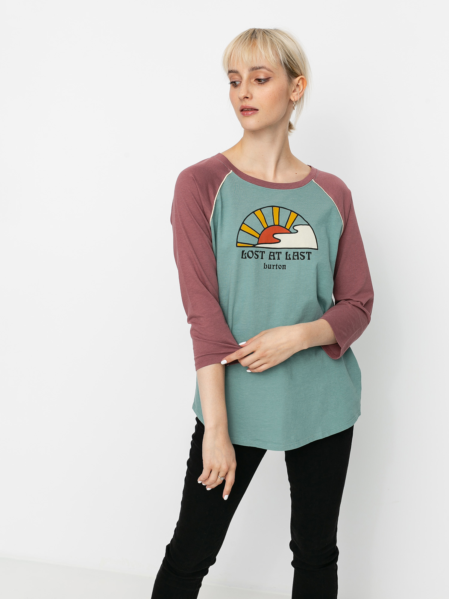 Longsleeve Burton Ashmore Raglan Wmn (trellis/rose brown)
