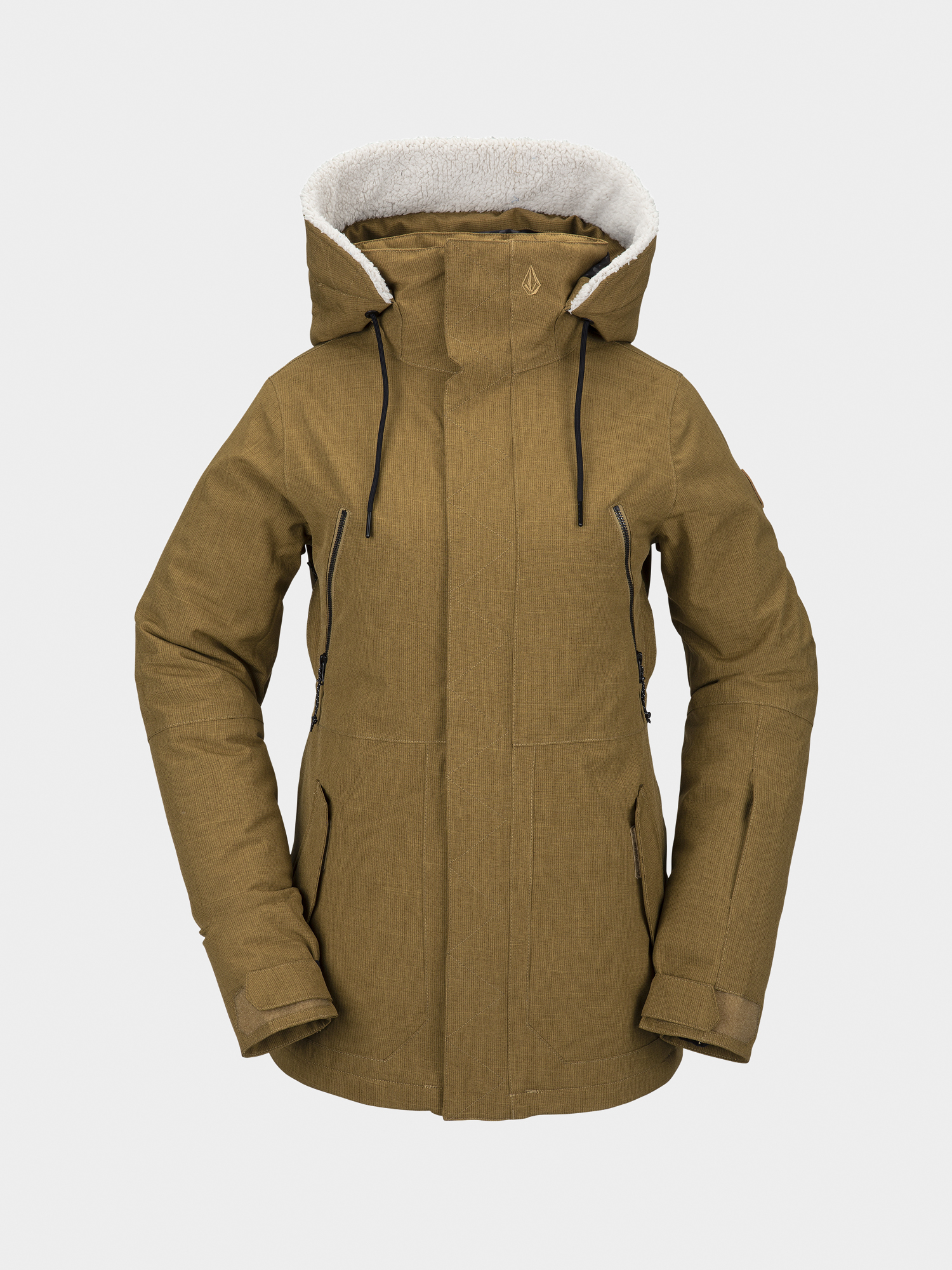 Damska Kurtka snowboardowa Volcom Shrine Ins (burnt khaki)