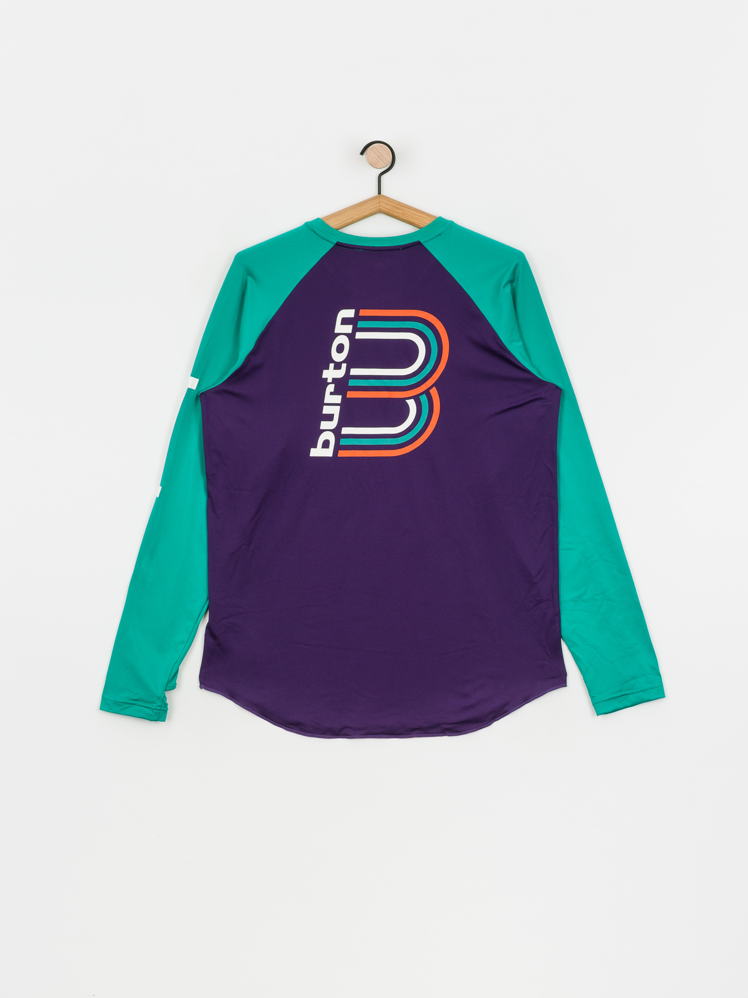 Męski Longsleeve aktywny Burton Roadie Base Layer Tech (parachute purple/dynasty green)