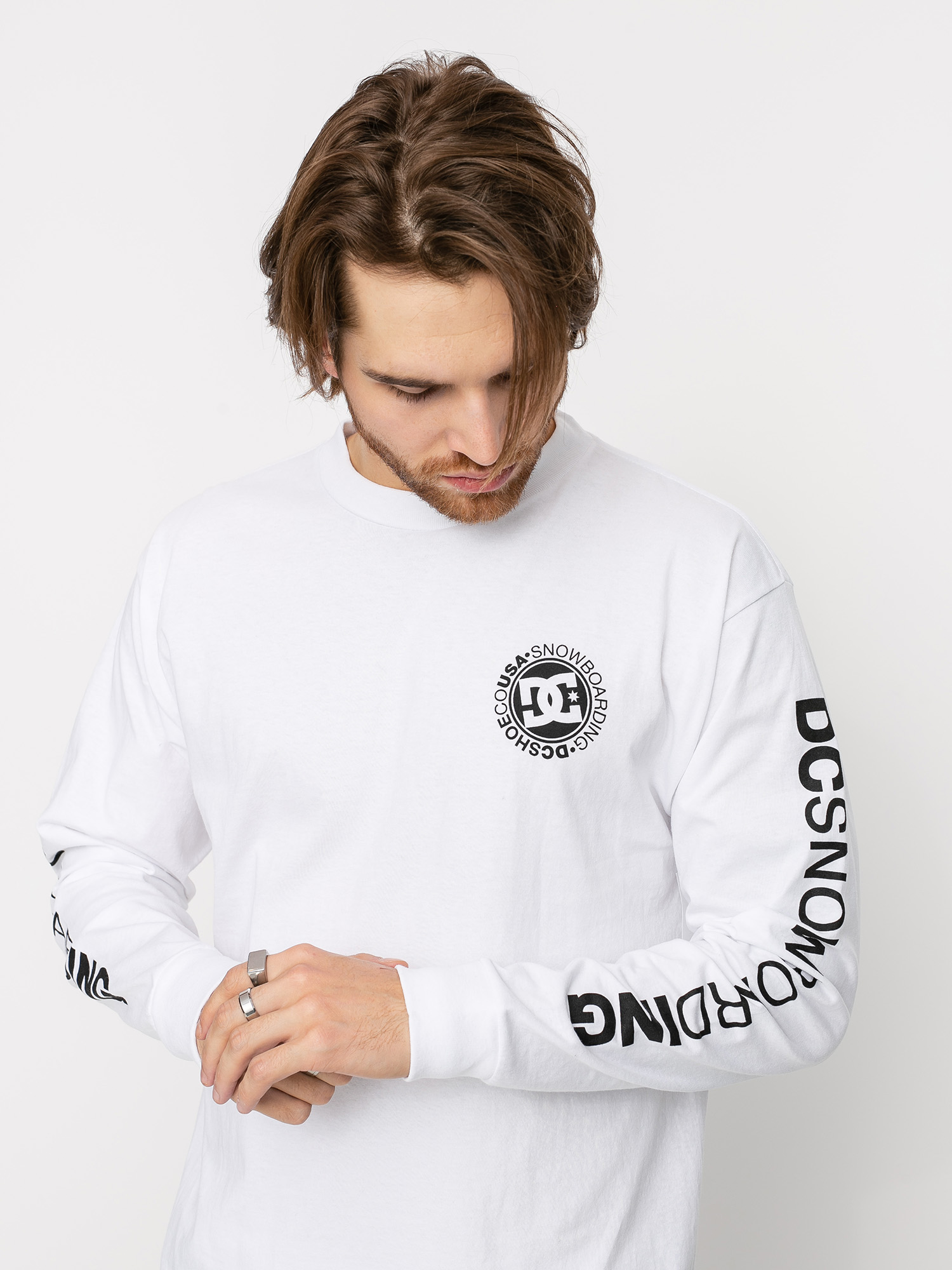 Longsleeve DC Snowboarding (white)