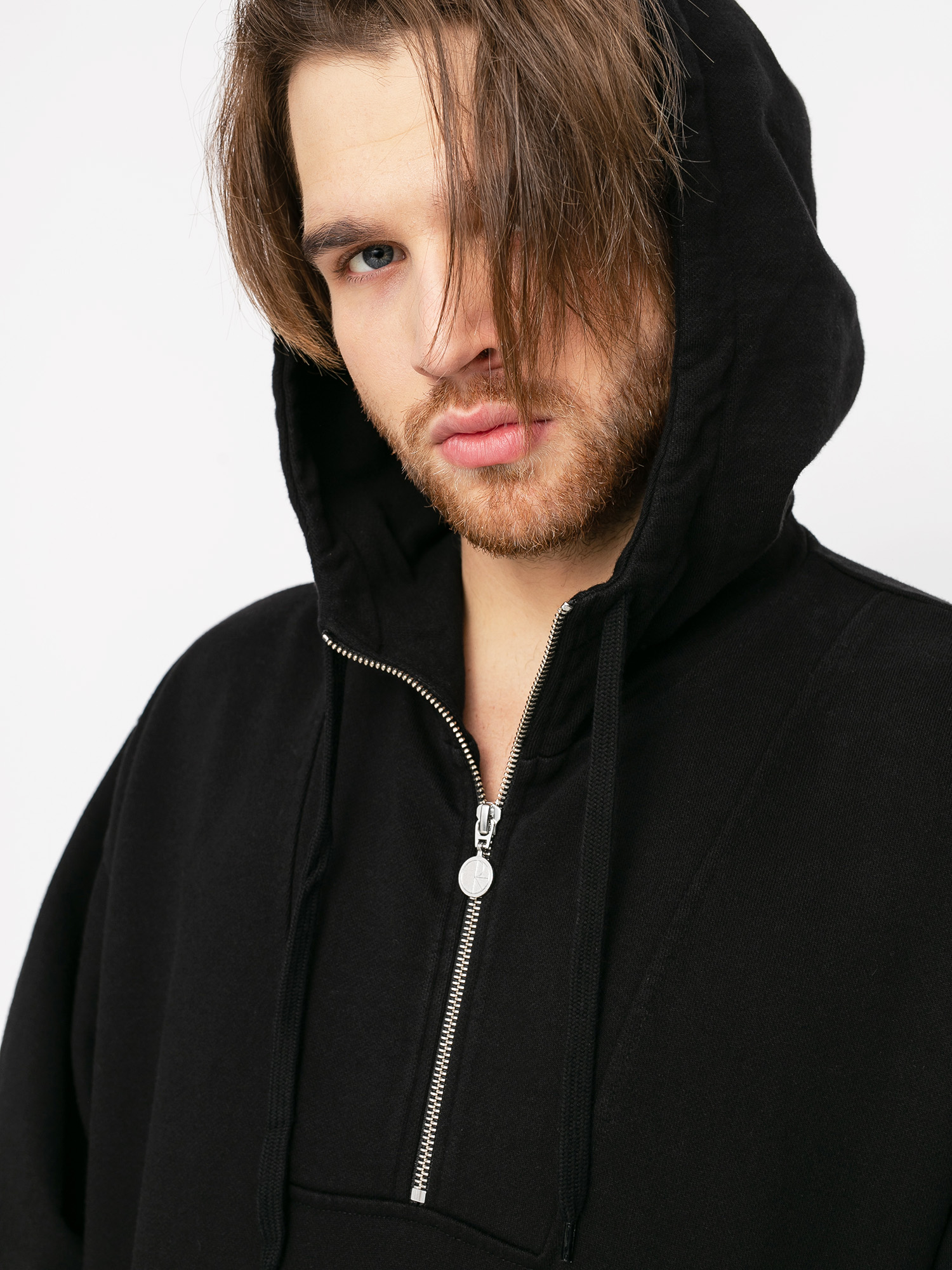 Bluza z kapturem Polar Skate Half Zip HD (black)