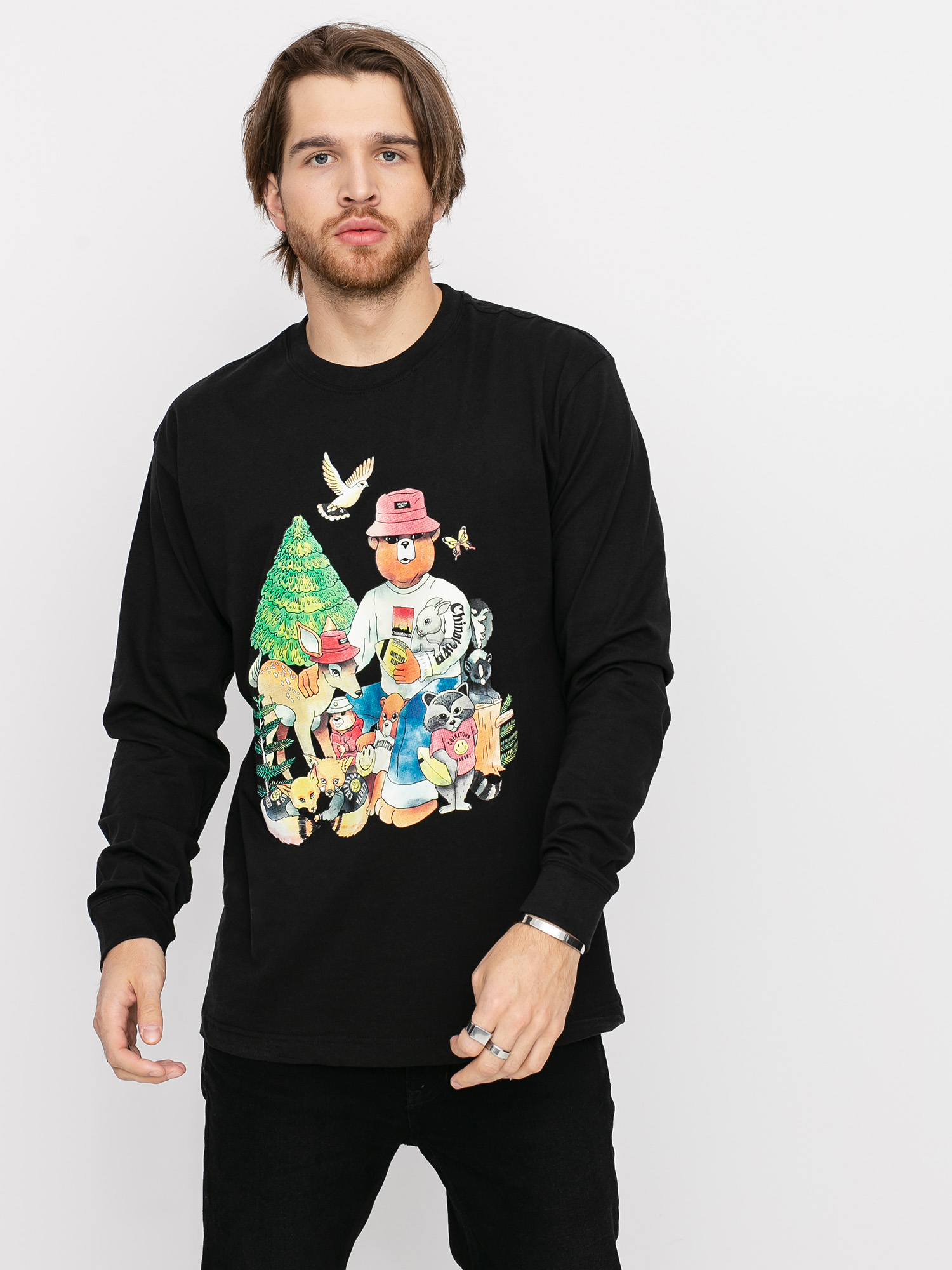 Longsleeve Chinatown Market Smiley Friends (black)