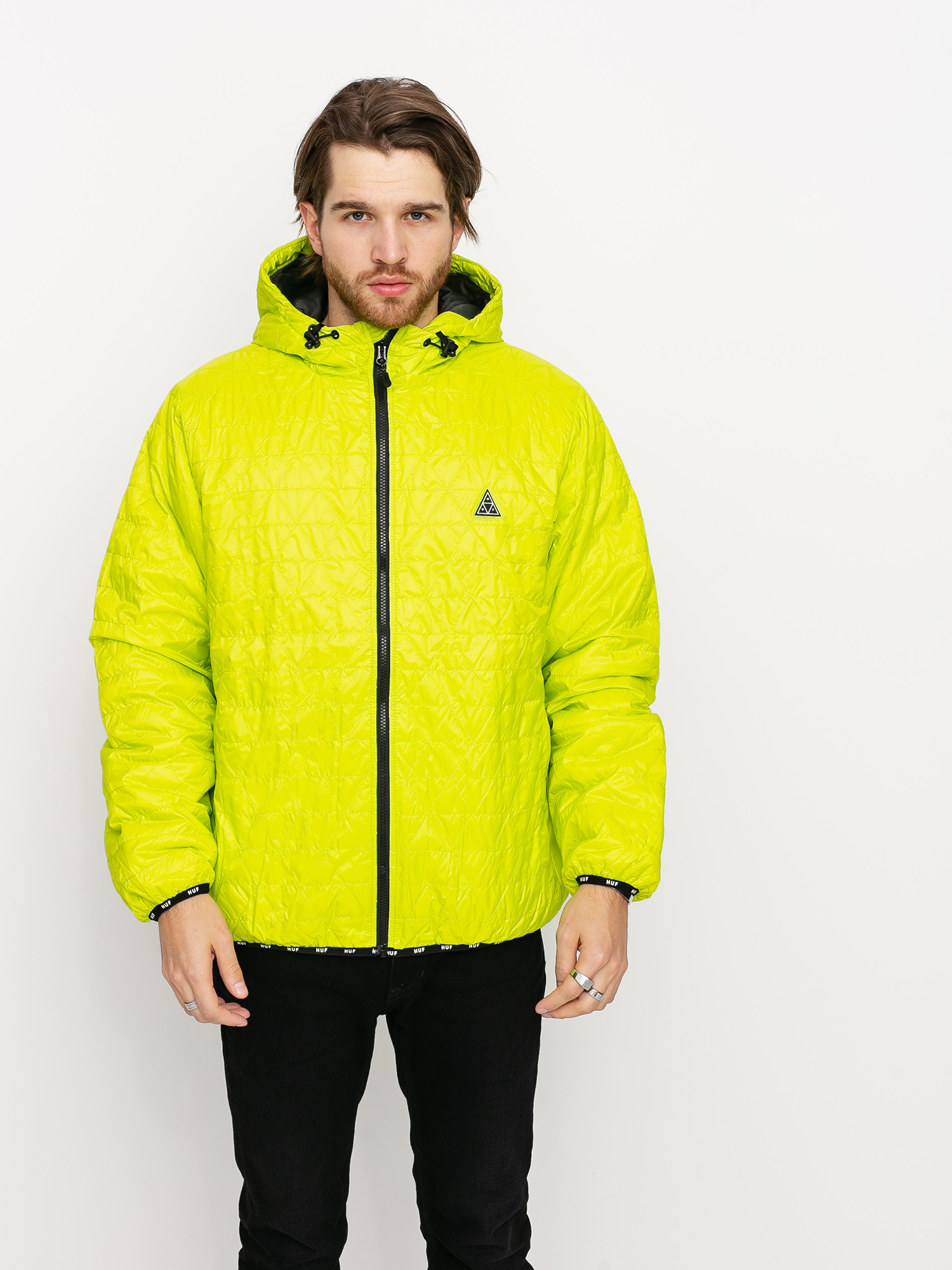 Kurtka HUF Polygon Quilted (bio lime)