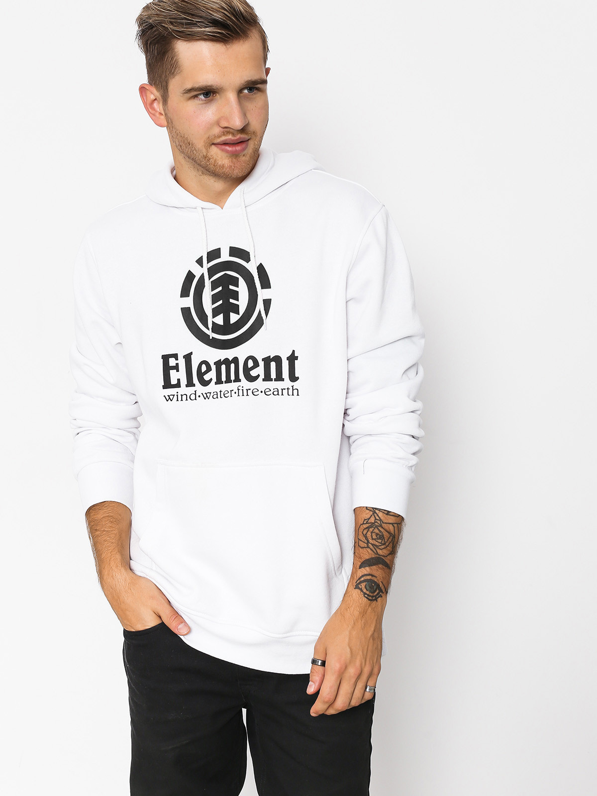 Bluza z kapturem Element Vertical HD (optic white)