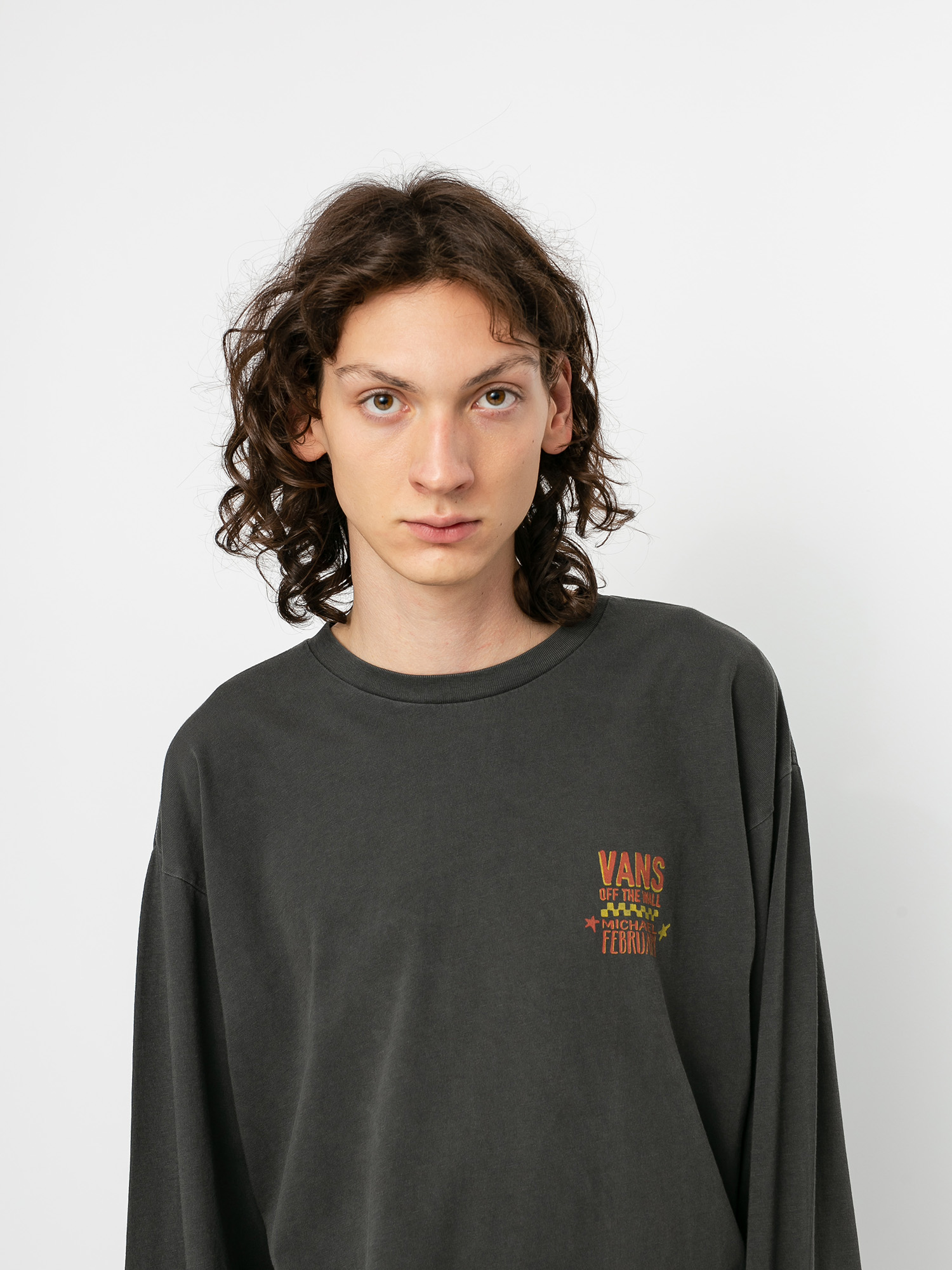 Longsleeve Vans Mikey February (overdye black)