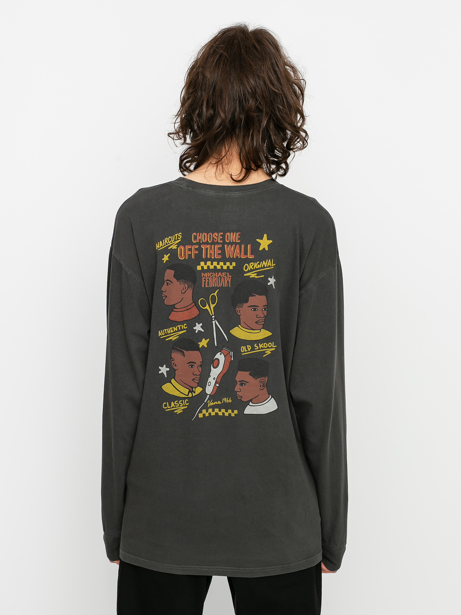Longsleeve Vans Mikey February (overdye black)