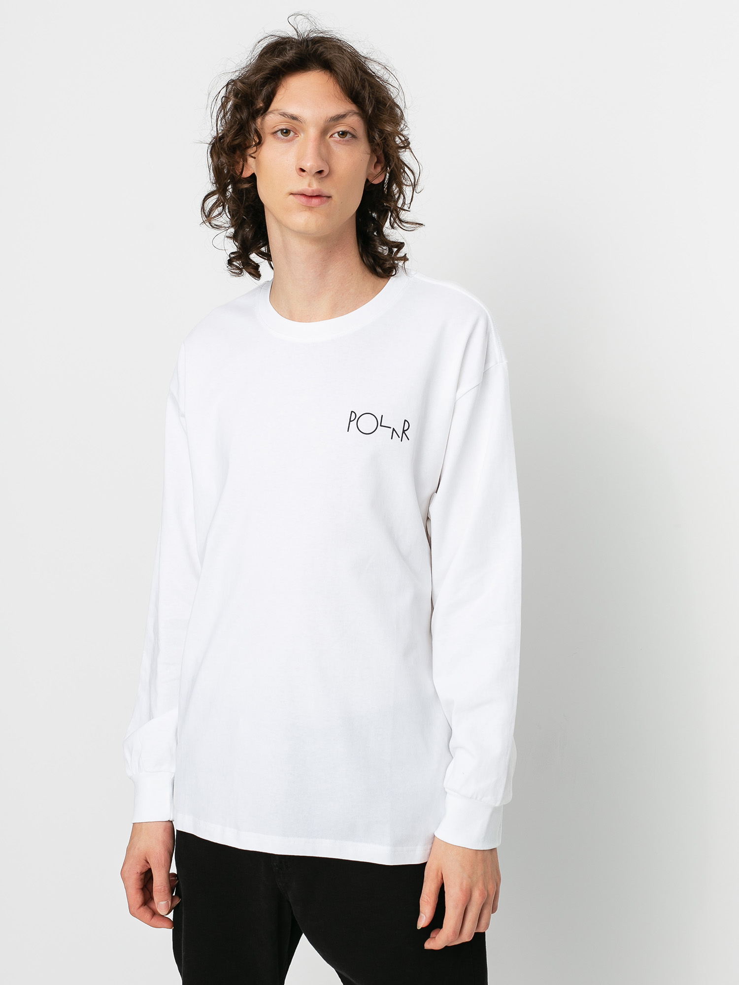 Longsleeve Polar Skate Moth House Fill Logo (white)