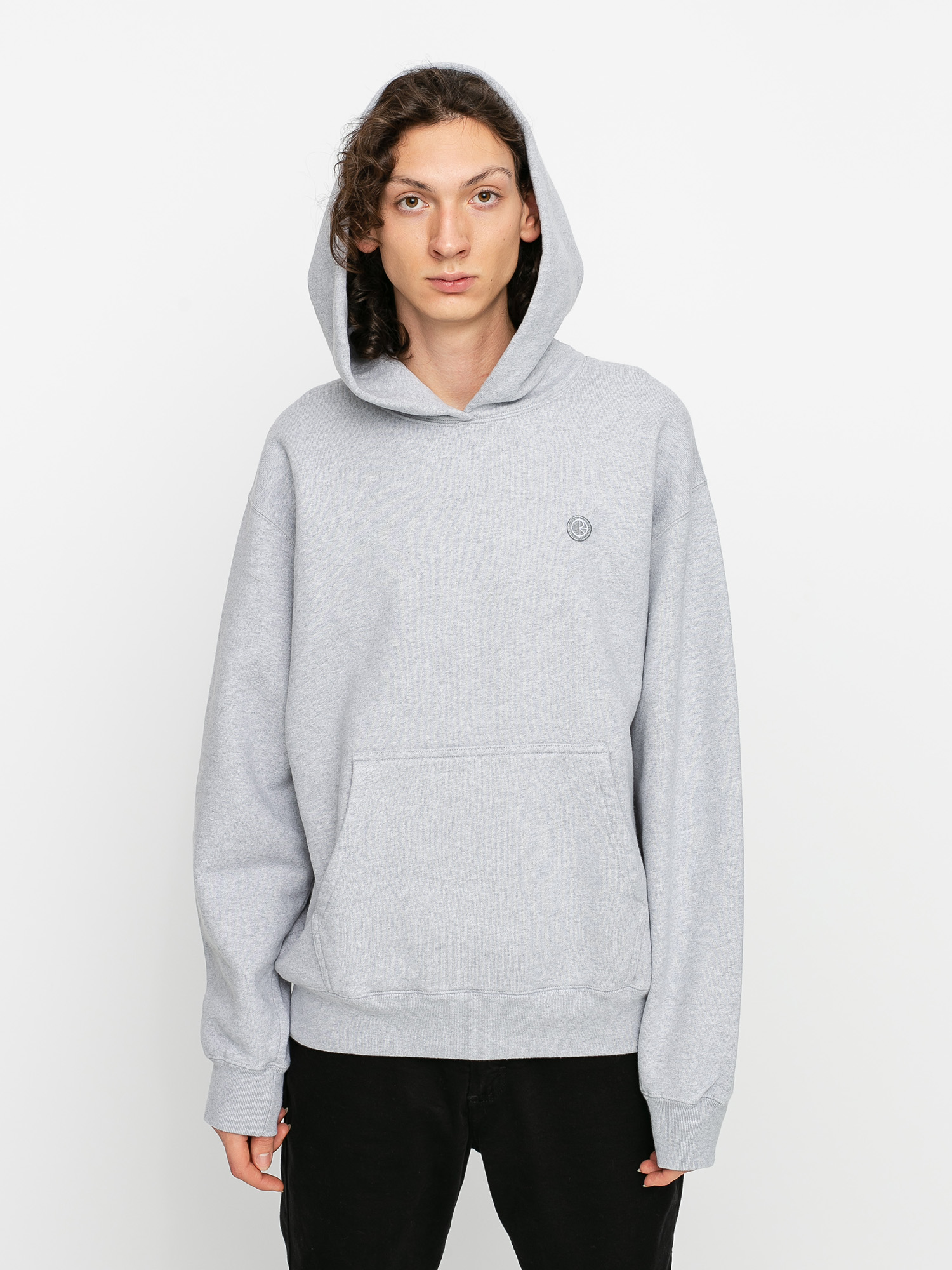 Bluza z kapturem Polar Skate Patch HD (sports grey)