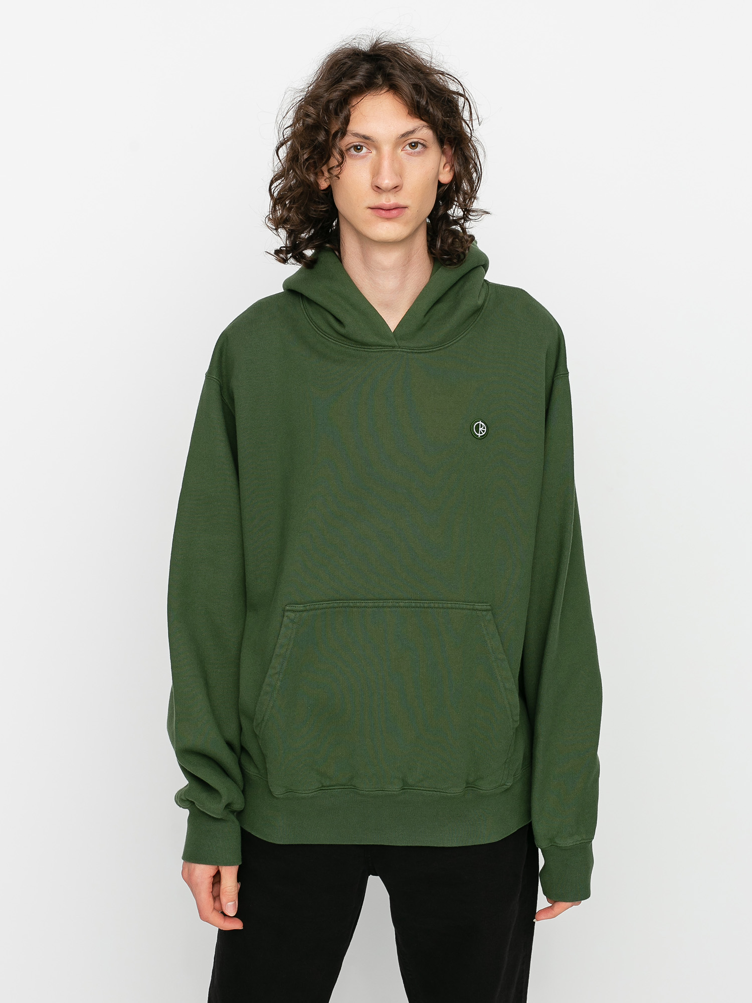 Bluza z kapturem Polar Skate Patch HD (hunter green)