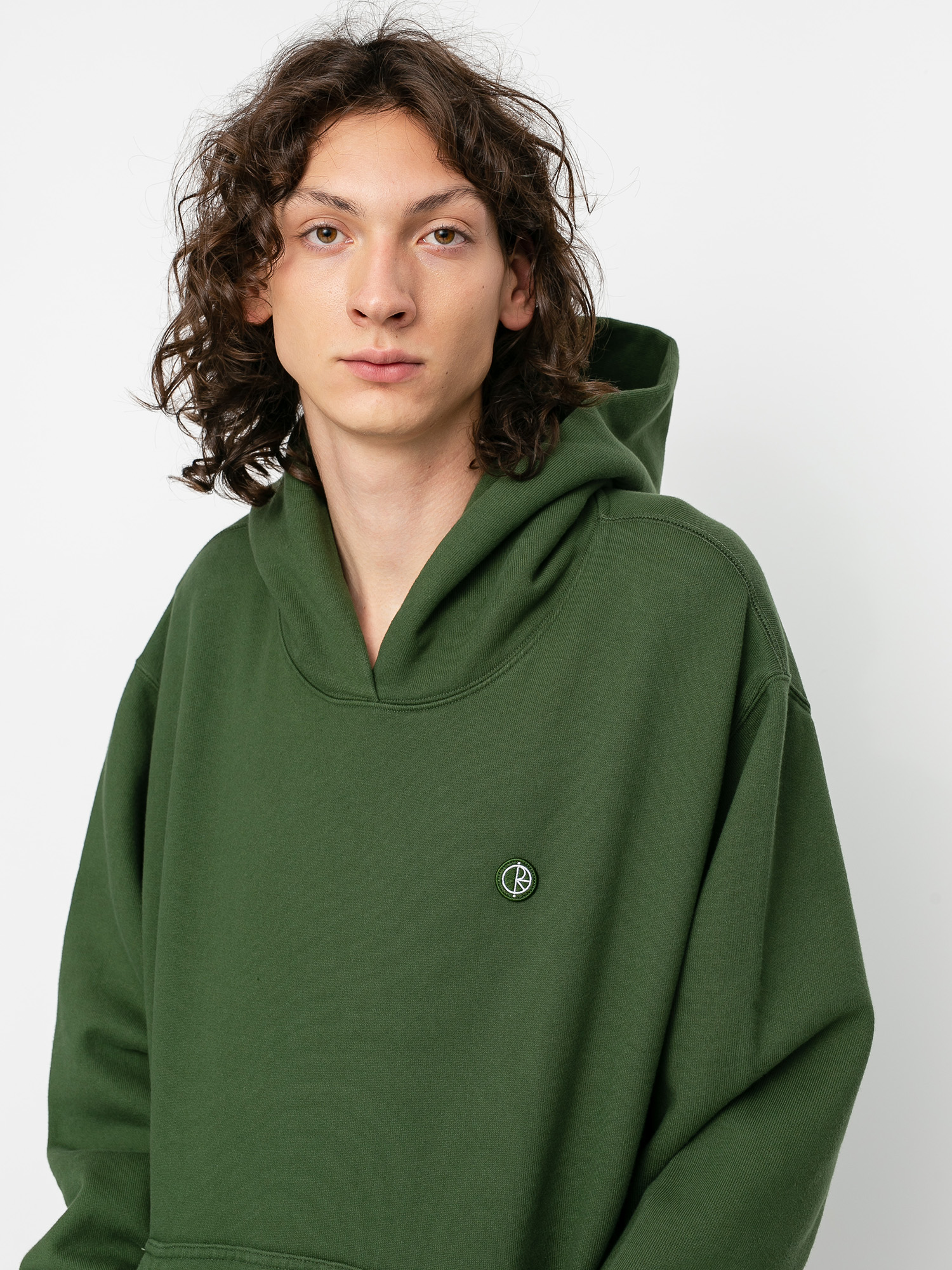 Bluza z kapturem Polar Skate Patch HD (hunter green)